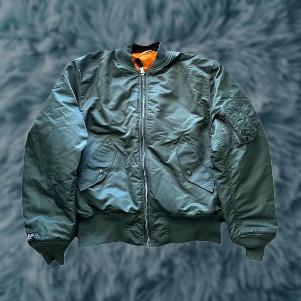Vintage Valley Apparel CWU 36/P Flyers Jacket Mens XL Green Aramid Nomex Flight Bomber Jacket with Pockets Size US XL / EU 56 / 4 - 1 Thumbnail