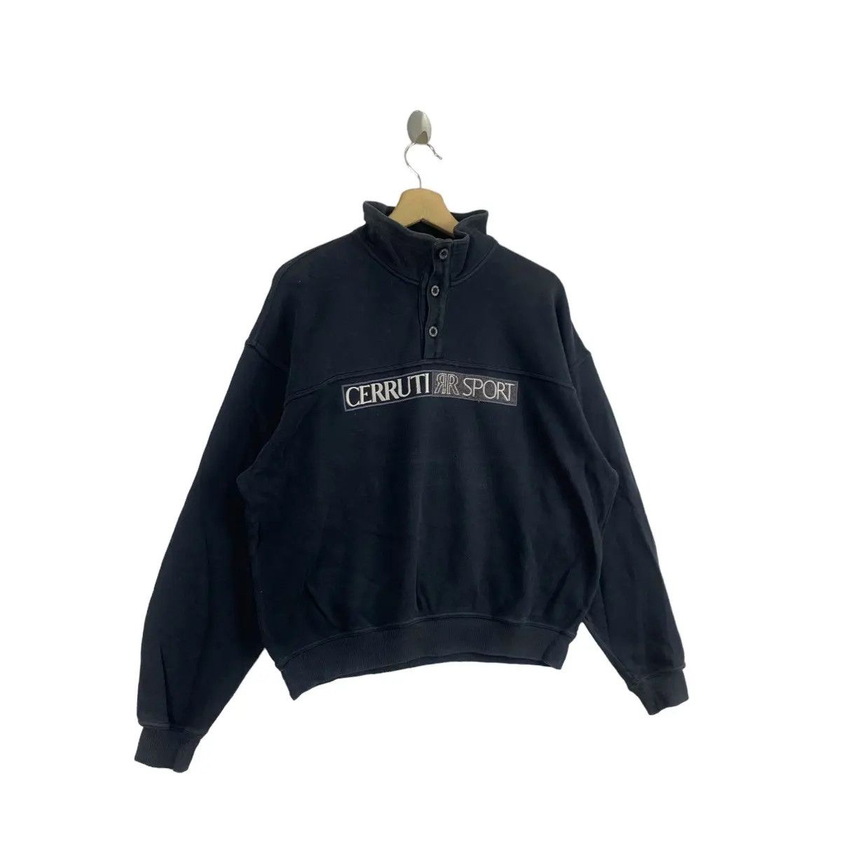 Cerruti 1881 Vtg 90’ CERRUTI 1881 PARIS Sport Collection Henley Sweater Size M / US 6-8 / IT 42-44 - 5 Thumbnail