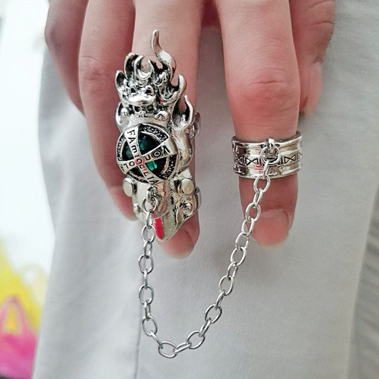 Jewelry Crazy Jewelry Rings Open Size Chrome Ring (Size 7-13) Size ONE SIZE - 4 Thumbnail