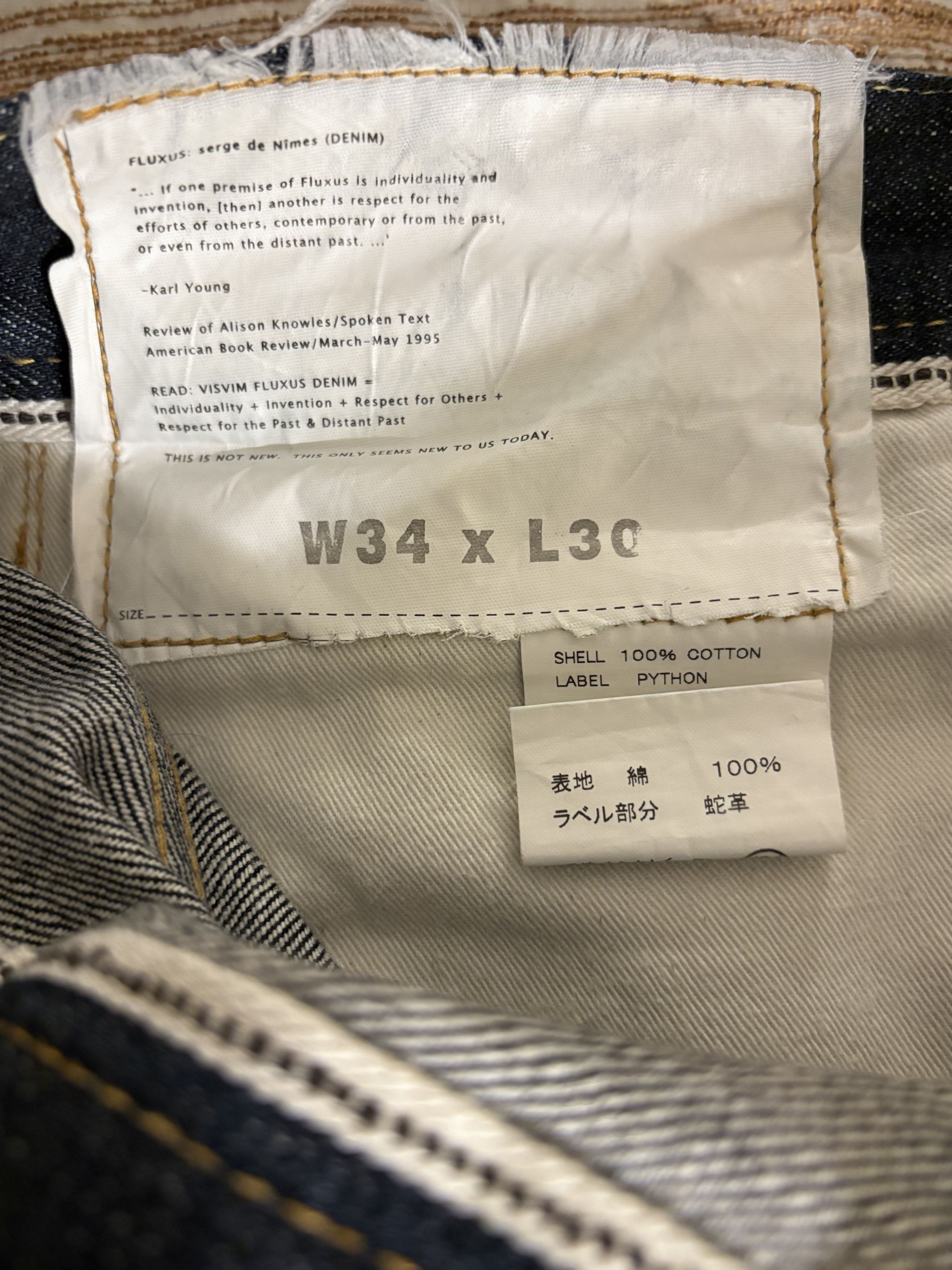 Visvim Visvim Social Sculpture 01R Size US 32 / EU 48 - 5 Thumbnail