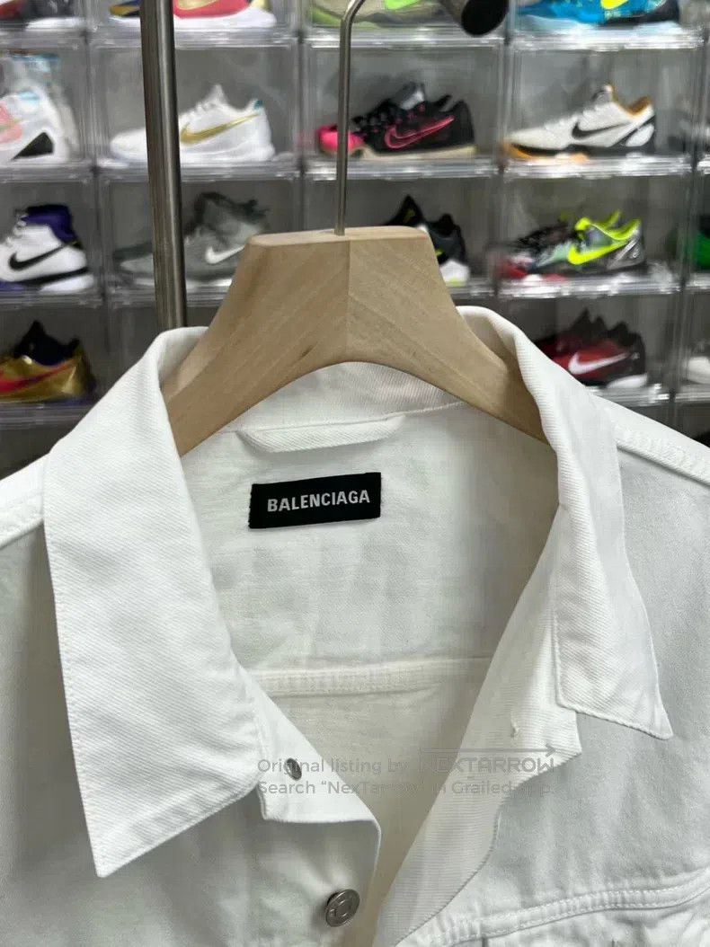Balenciaga Letter Denim Jacket