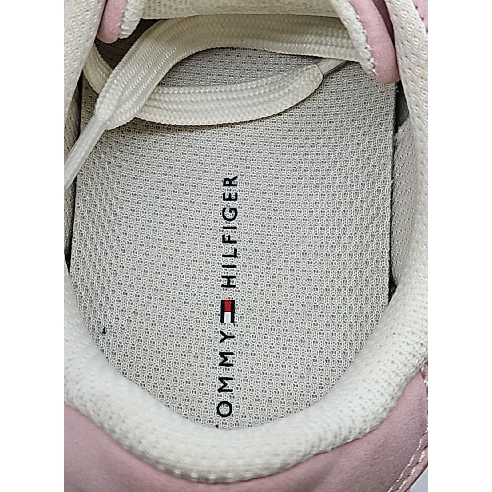 Tommy Hilfiger Tommy Hilfiger Sneaker Women’s 6.5 Pink Low Top Platform Preppy Casual Logo Lace Up Shoes Size M / US 6-8 / IT 42-44 - 6 Thumbnail
