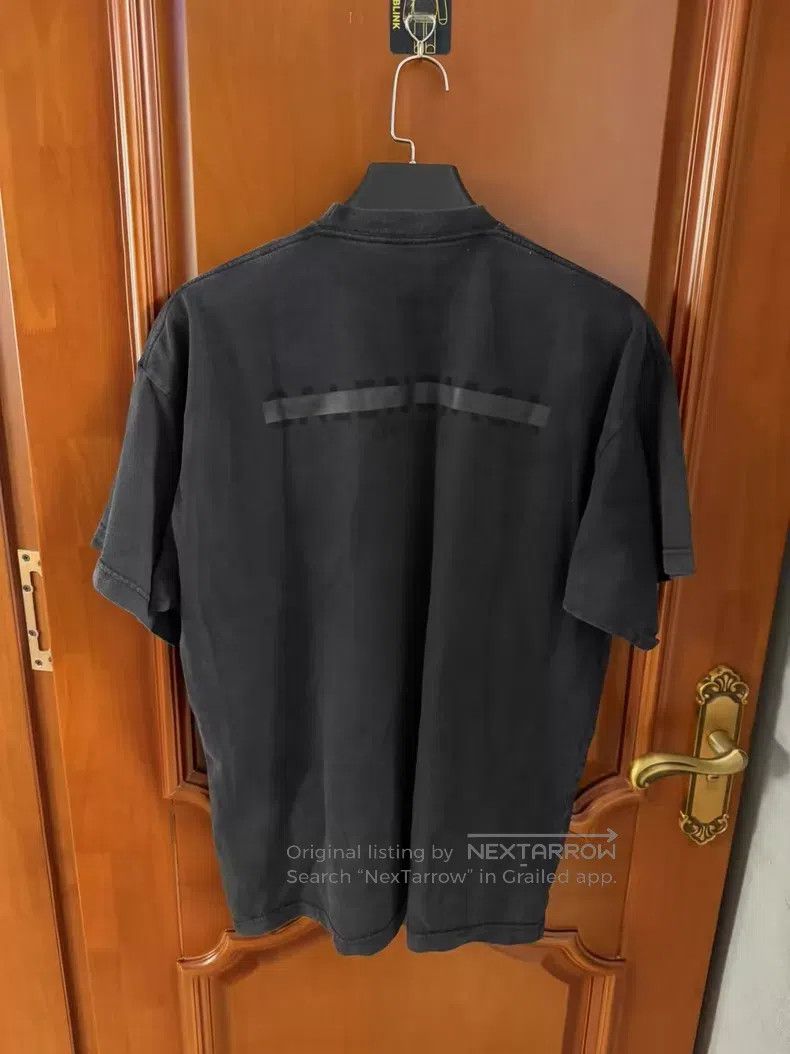 Balenciaga Balenciaga Black Strikethrough Logo Short Sleeve T-Shirt Size US S / EU 44-46 / 1 - 3 Thumbnail