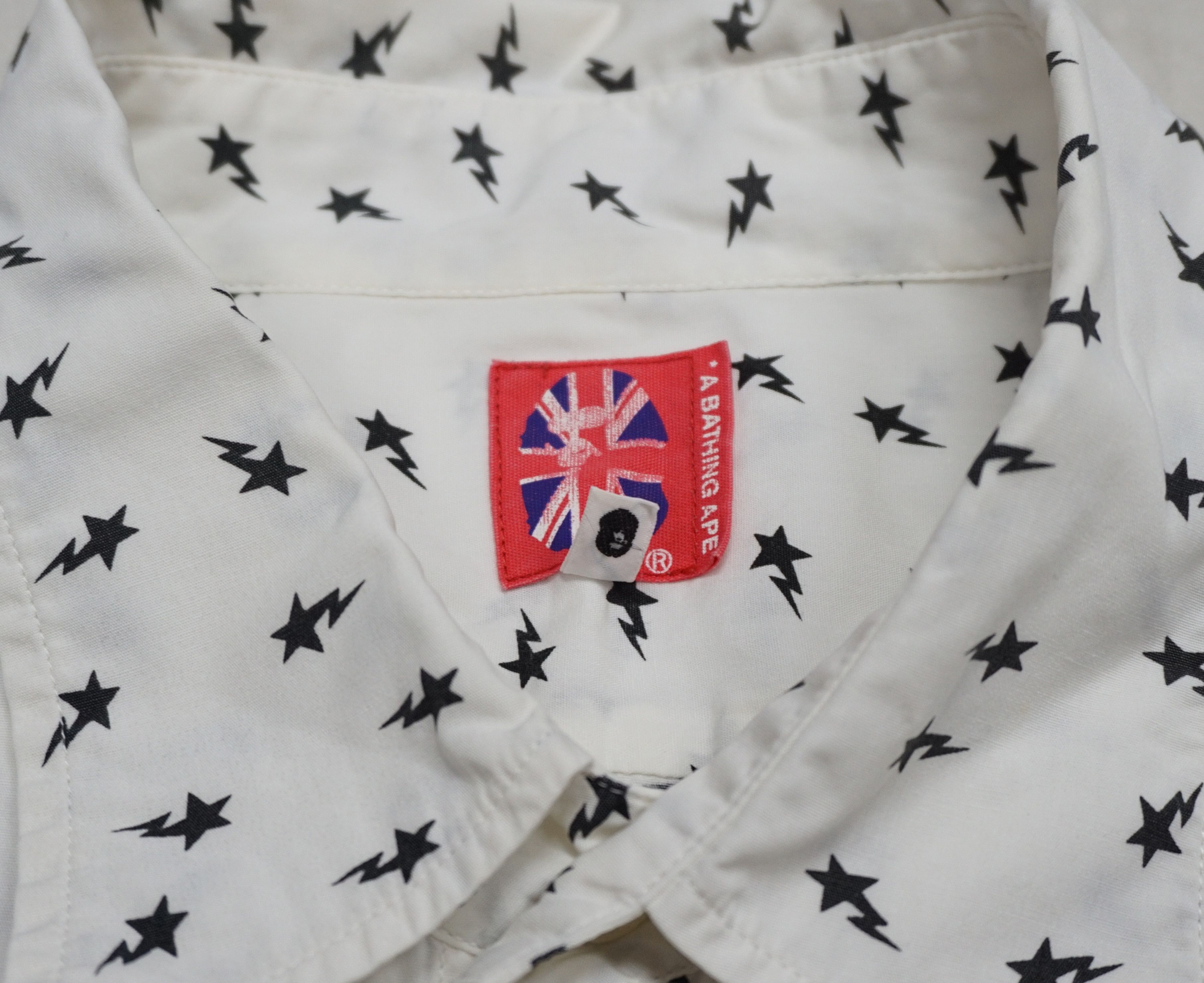 Bape × Vintage A Bathing Ape Star Print Button ups Shirt Size US XL / EU 56 / 4 - 5 Thumbnail