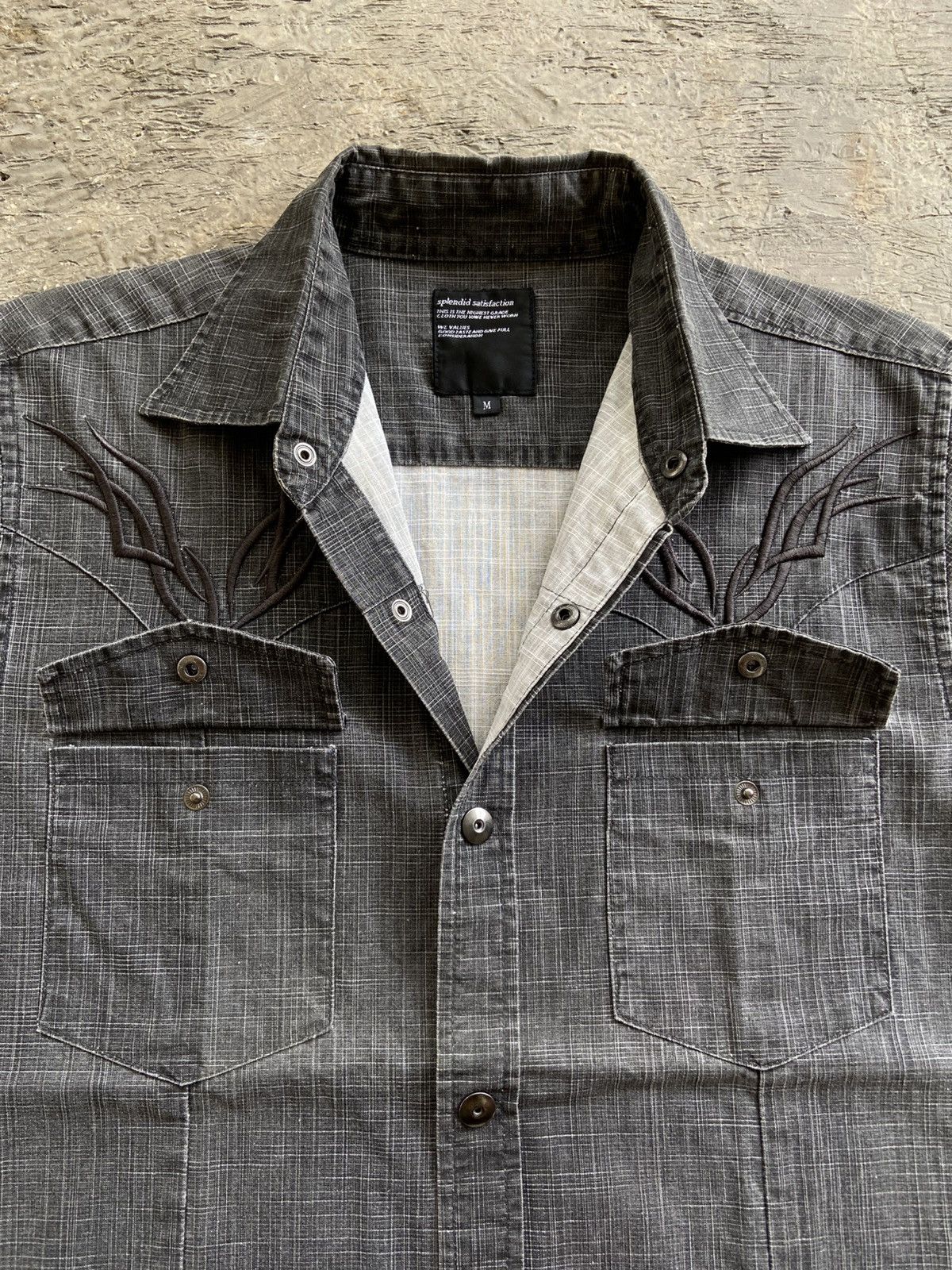 20471120 2000s Splendid Satisfaction - Vkei Style Snap Button Shirt Size US M / EU 48-50 / 2 - 5 Thumbnail