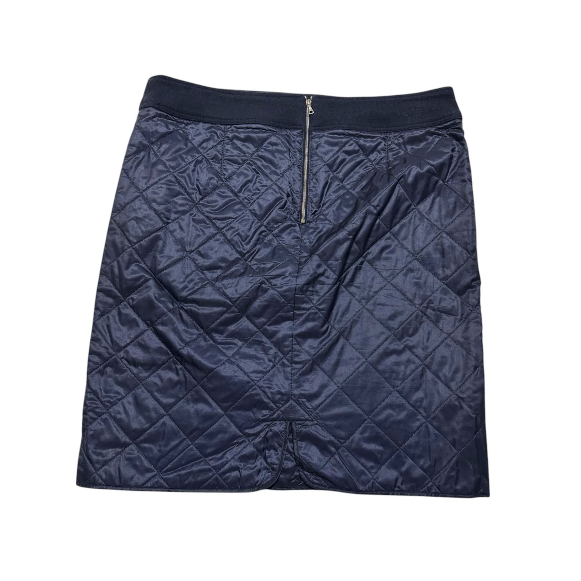 Dries Van Noten Dries Van Noten Blue Quilted Straight Skirt, Size 42EU Size 30" / US 8 / IT 44 - 5 Thumbnail