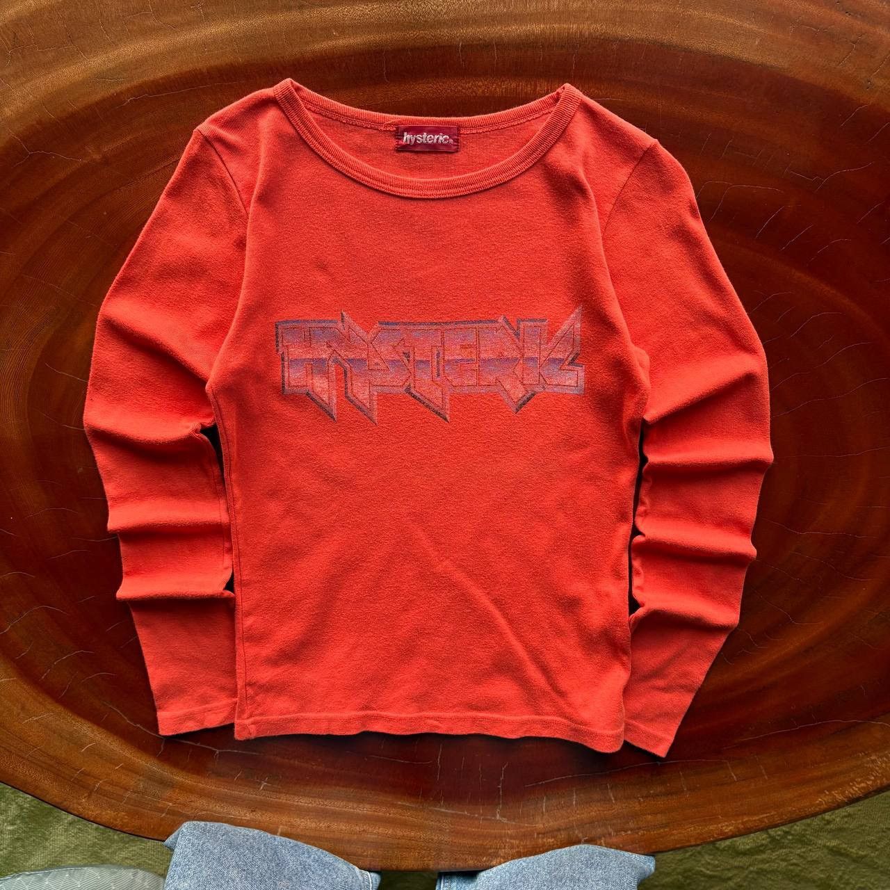Hysteric Glamour Hysteric Glamour Y2K Chrome Logo Orange Longsleeve Tee Size US XS / EU 42 / 0 - 1 Thumbnail
