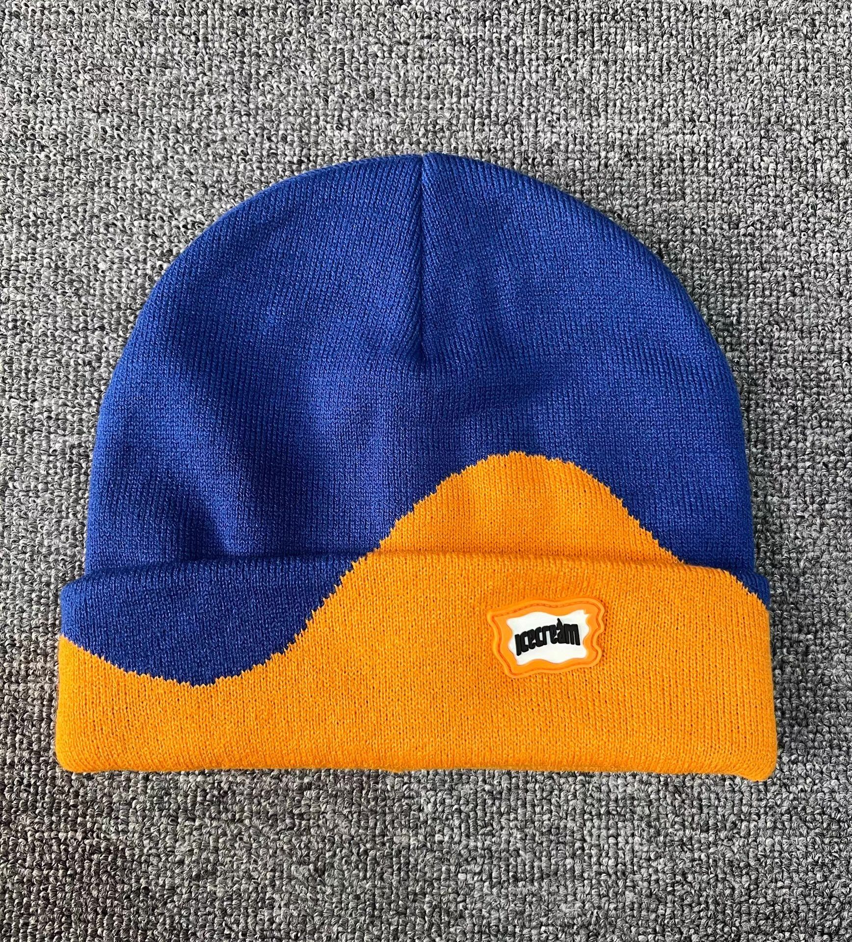 Billionaire Boys Club BBC ICECREAM Colorblocked Rubber Logo Knitted Beanie Q7 Size ONE SIZE - 1 Thumbnail
