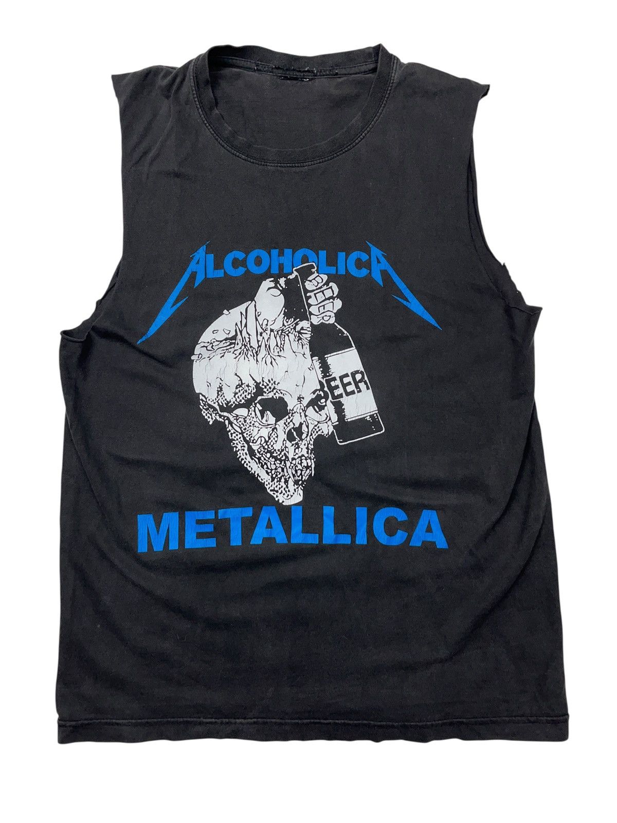 Metallica Vintage Metallica Alcoholica Trashed Tank Top Shirt 90s Rare Size US M / EU 48-50 / 2 - 1 Thumbnail