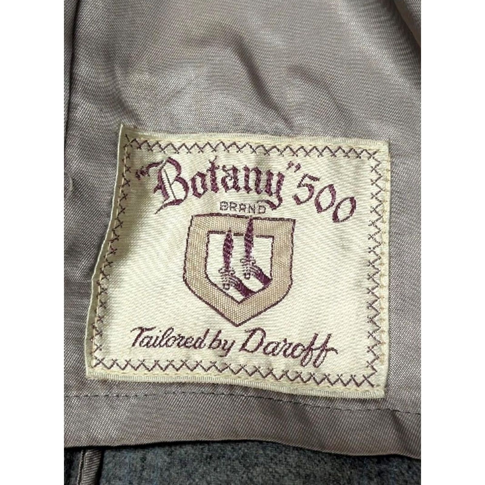 Atomic VINTAGE Botany 500 overcoat Shirt XL gray Plaid Donegal Wool England 1950s United States Mens Size US XL / EU 56 / 4 - 7 Thumbnail