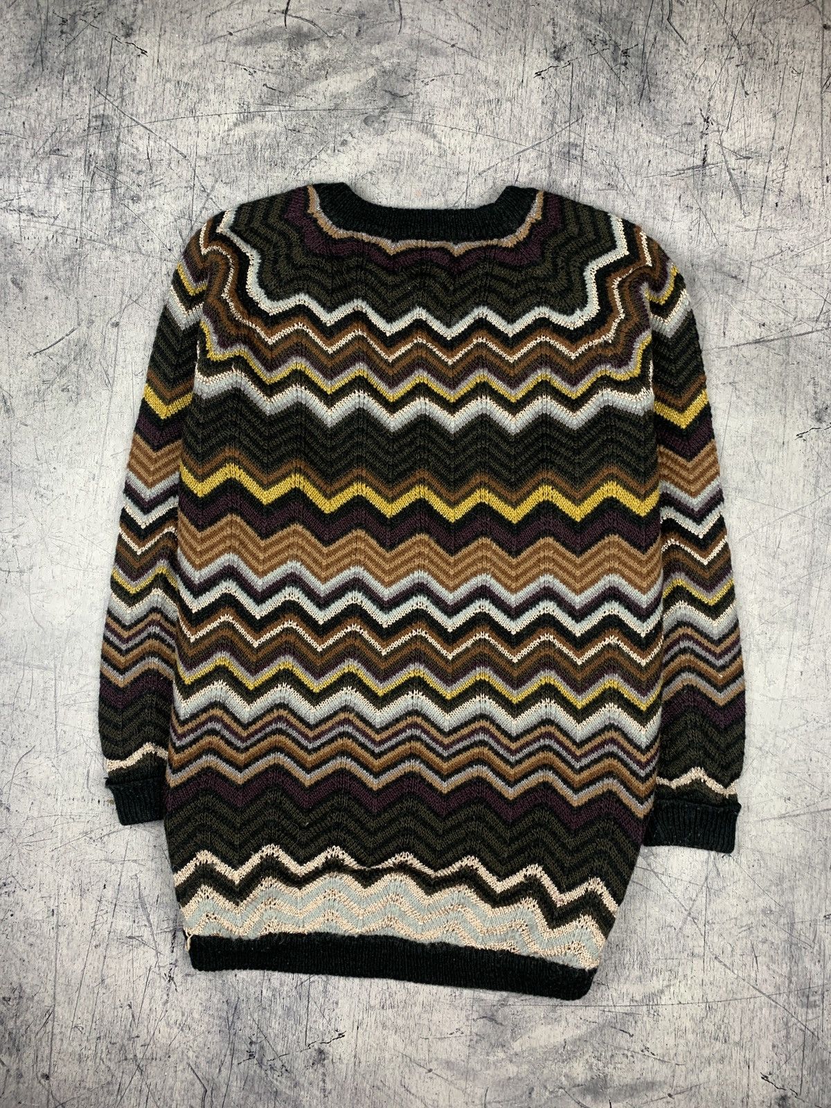Missoni Missoni Lindex 3D Knit Cardigan Zig Zag Pattern Luxury Italy Size L / US 10 / IT 46 - 12 Thumbnail