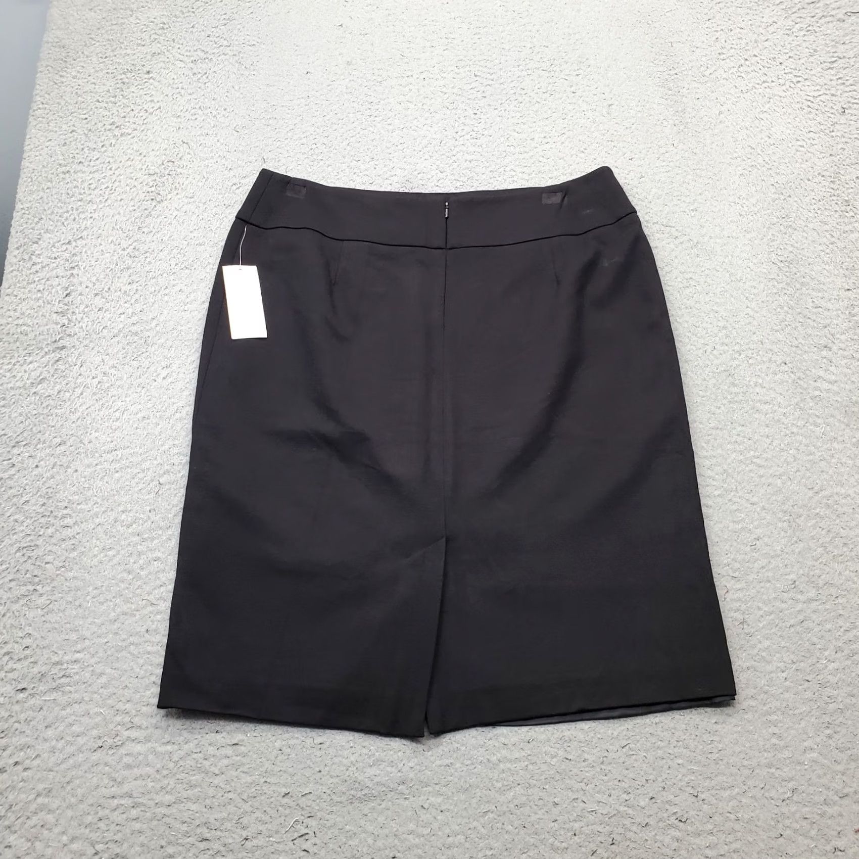 Charter Club Charter Club Straight & Pencil Skirt Women 12P Black Lined Back Zip High Waisted Size 34" / US 12 / IT 48 - 2 Thumbnail