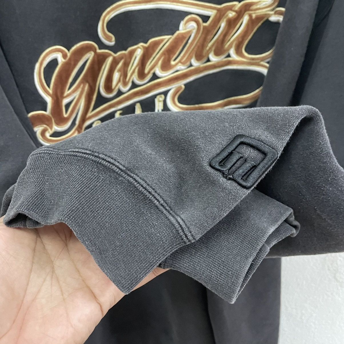 Japanese Brand × Vintage 🔥Oversize Gawtti Gear Embroidered Big Logo Sweatshirts Size US XL / EU 56 / 4 - 8 Thumbnail