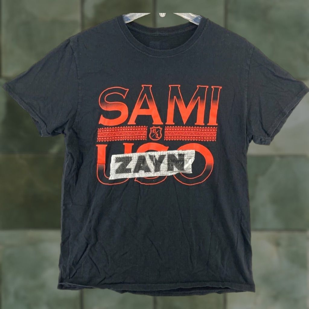 Vintage WWE Wrestle T-Shirt Men Medium Black Sami Zayn Authentic Graphic Print Shirt Adult M Black WWE Wrestling 90s Event Theme Mens Size US M / EU 48-50 / 2 - 1 Thumbnail