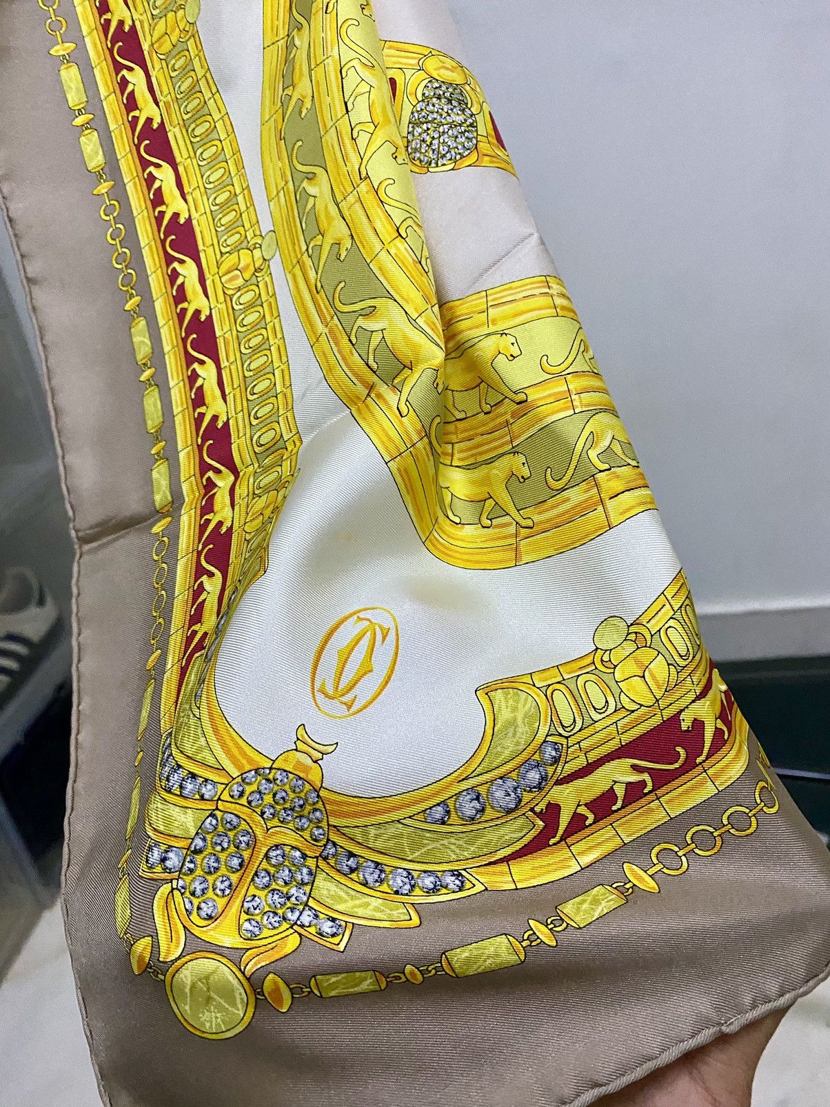 Cartier Cartier 100% Silk scarves made in france Size ONE SIZE - 8 Thumbnail