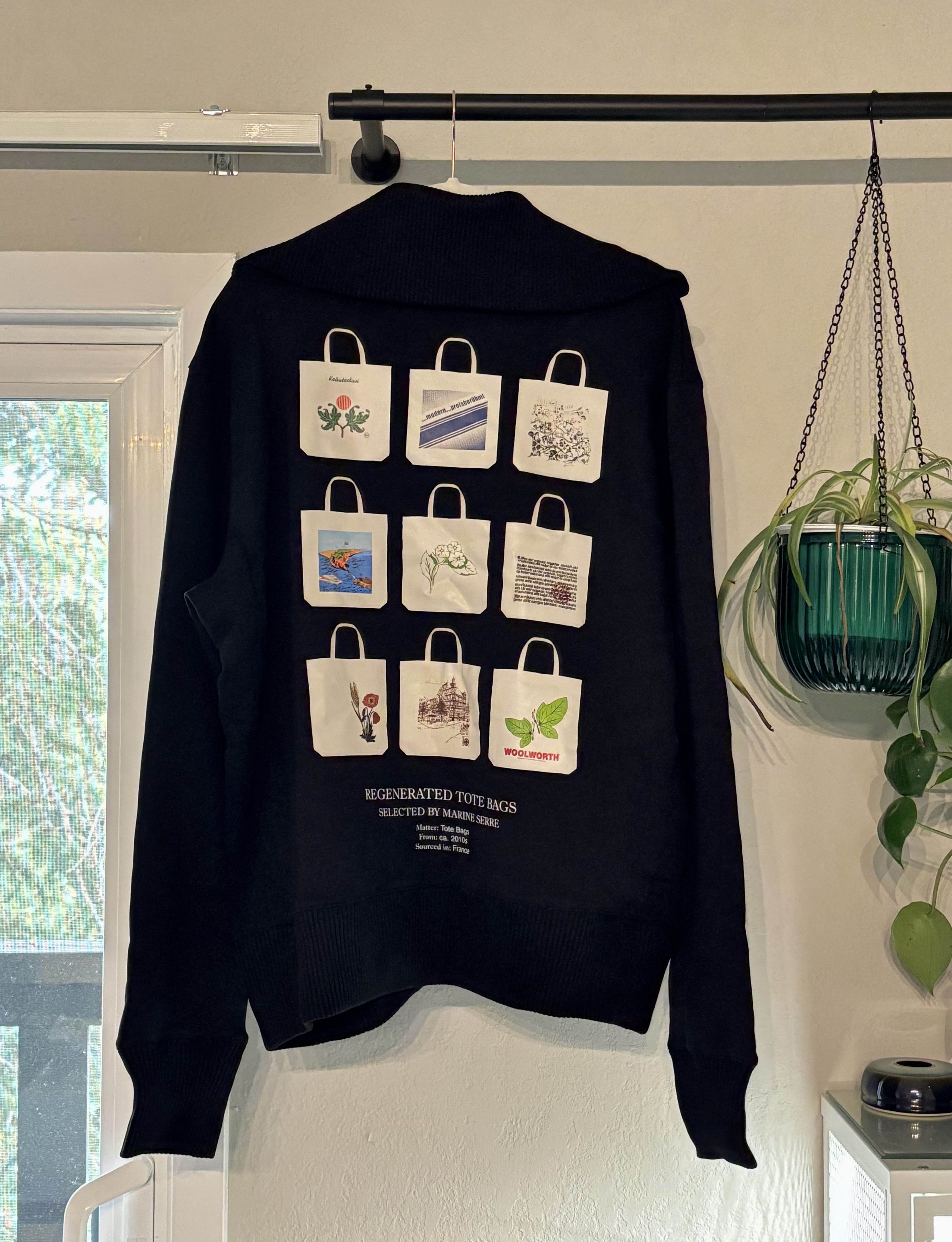 Marine Serre Tote Bag Print Half Zip Sweatshirt Size US M / EU 48-50 / 2 - 1 Thumbnail
