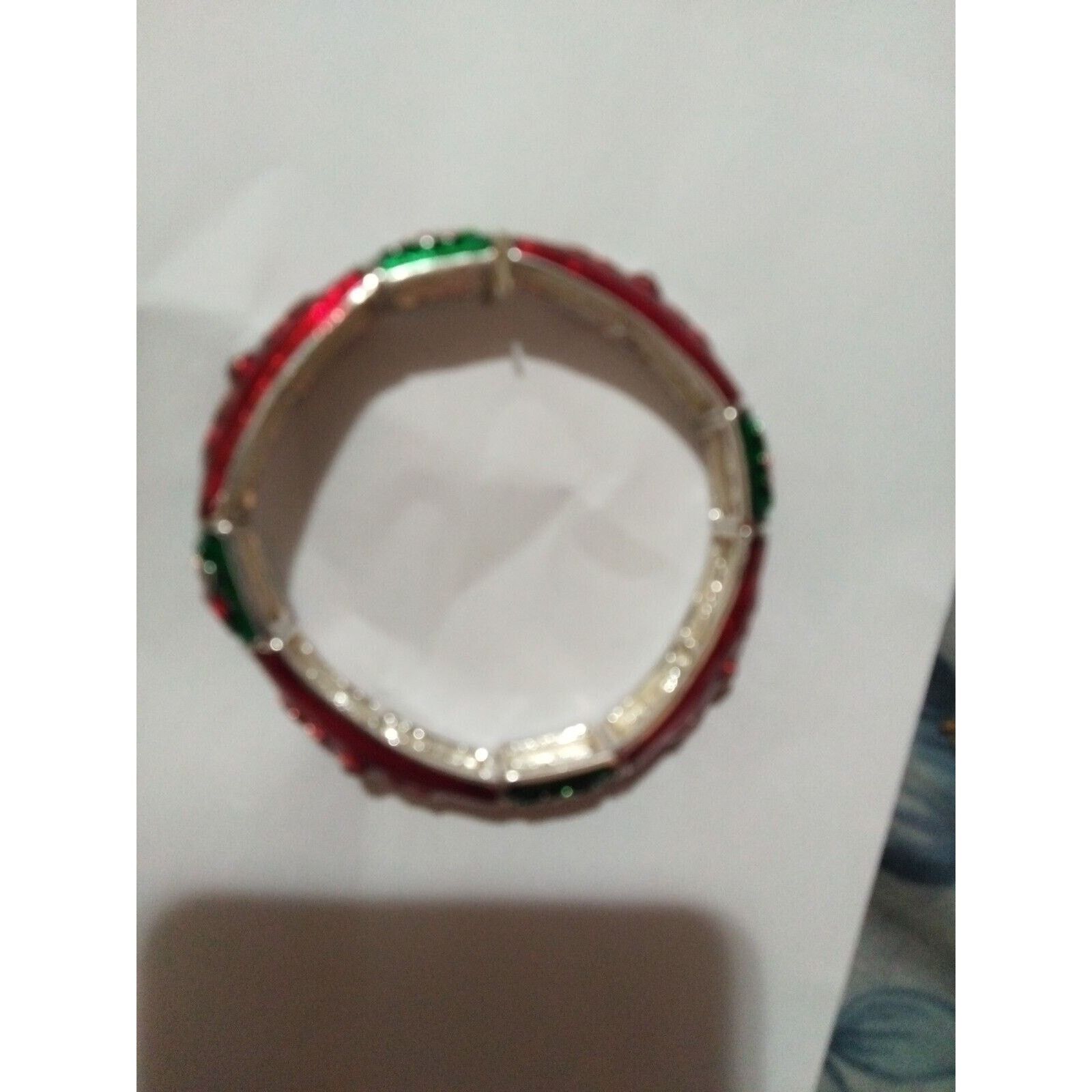 Other Joyland Enamel Rhinestone Stretch Bracelet Christmas Size ONE SIZE - 3 Thumbnail