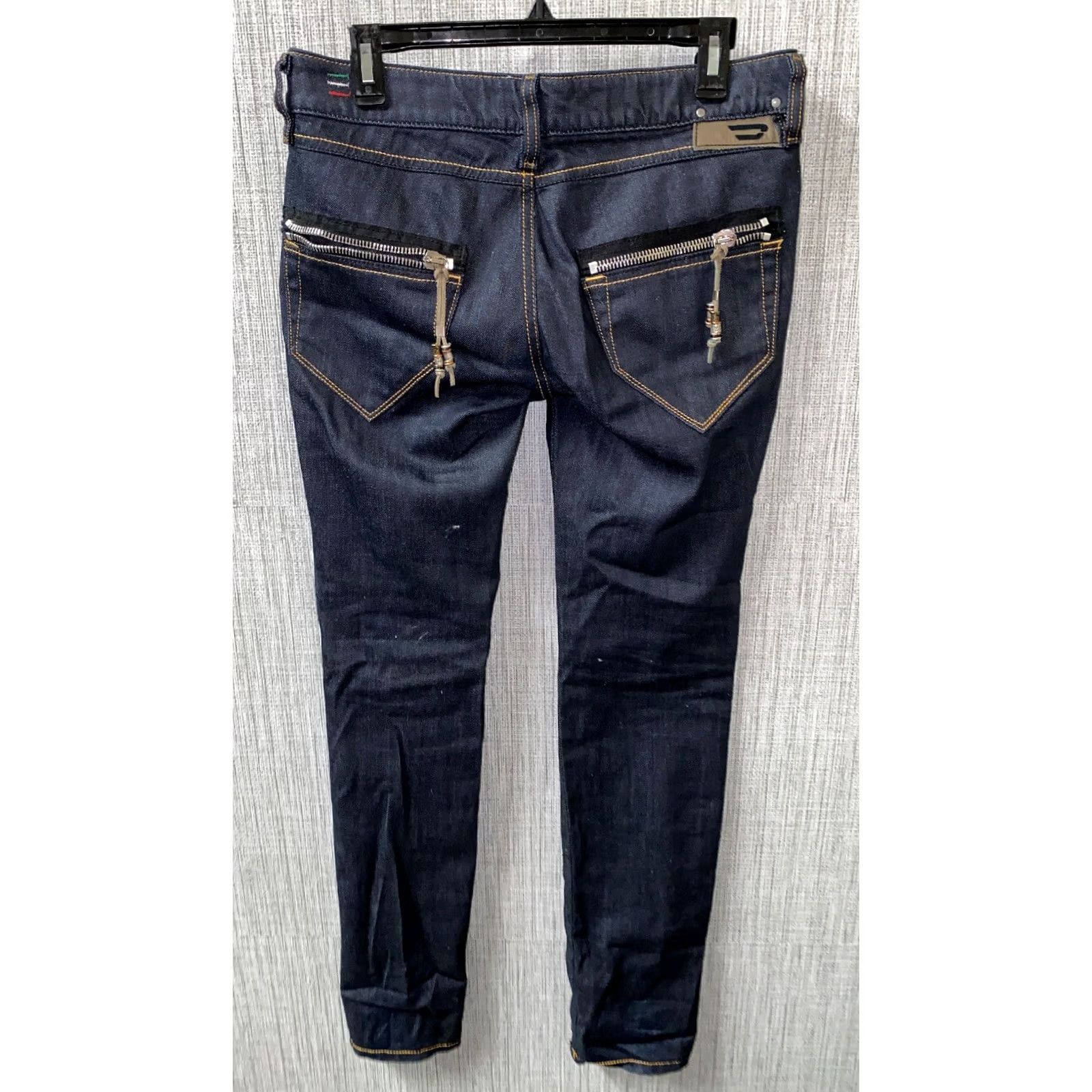 Diesel Diesel Jeans Clush Womens Dark Blue Stretch 28 X 32 32 X 32.5 Slim Fit Jeans Women Size 24" / US 00 / IT 34 - 4 Thumbnail