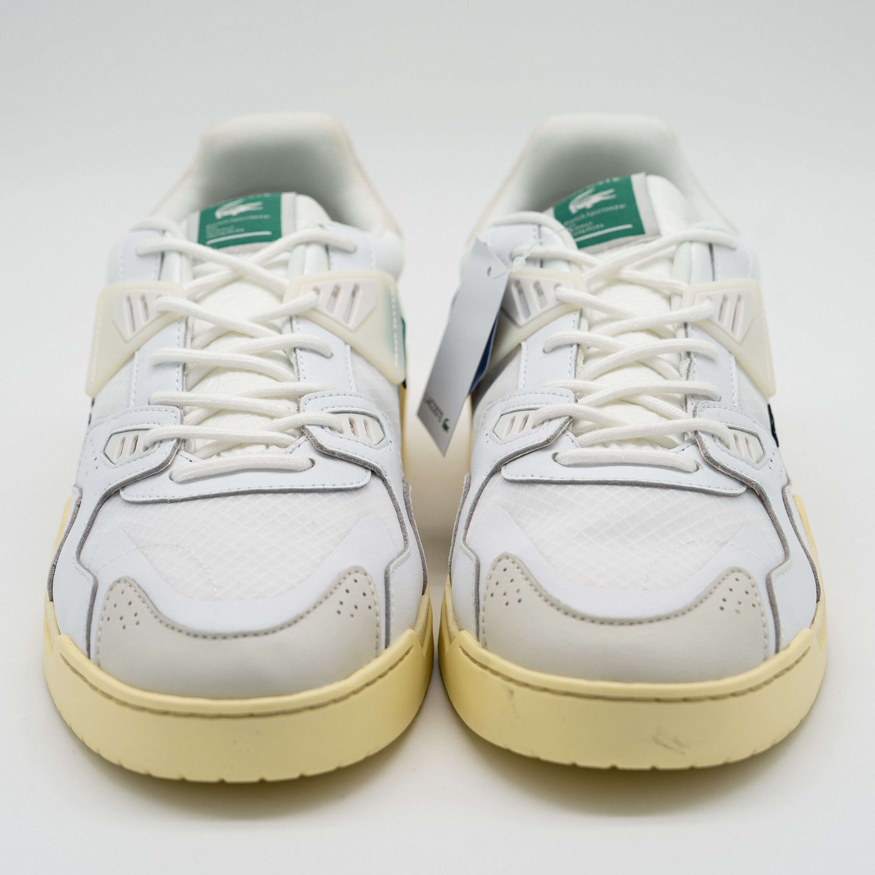 Lacoste 13 - Lacoste LT 125 Textile Sneakers White Yellow Green Size US 13 / EU 46 - 2 Thumbnail