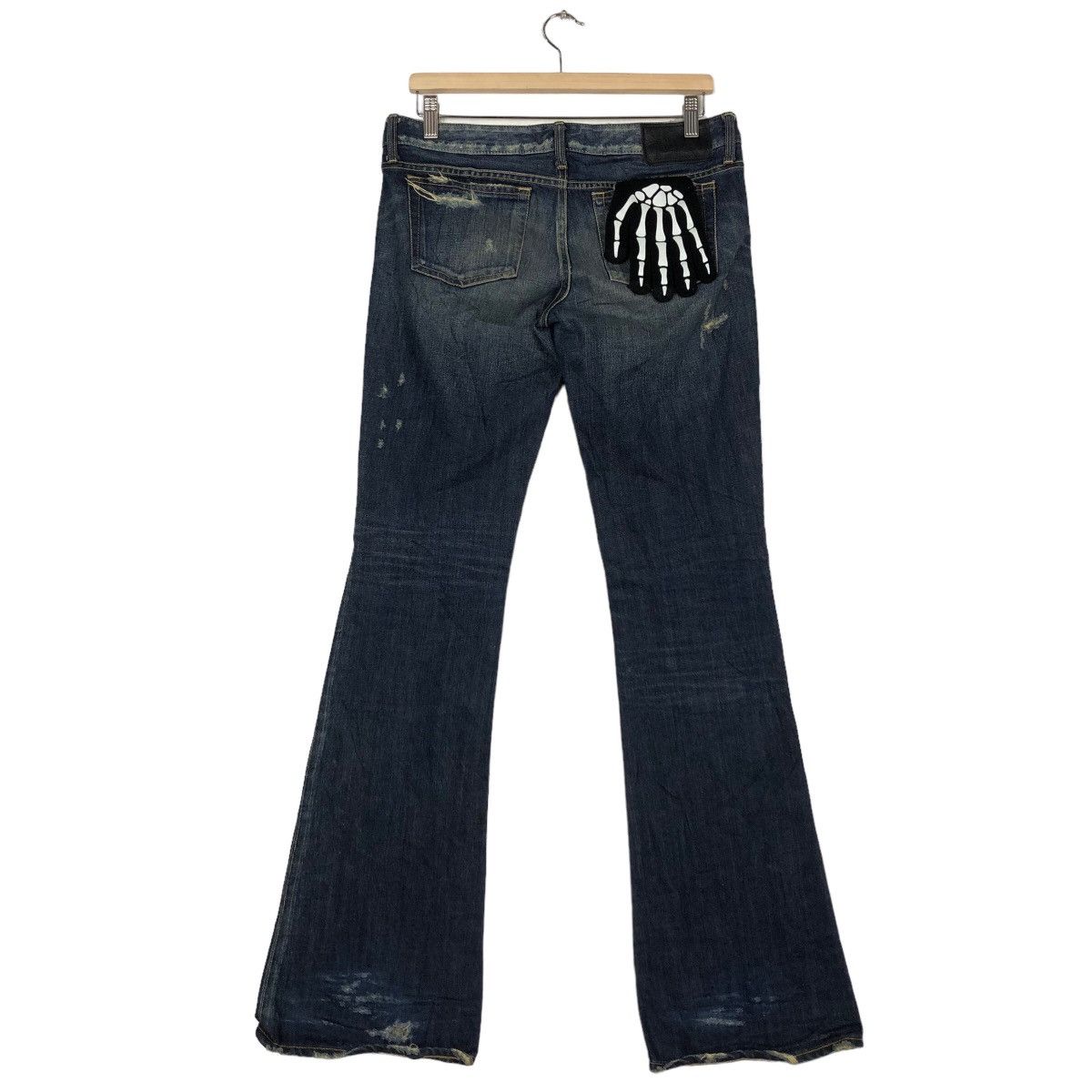 Japanese Brand 🔥90’s VINTAGE BOW CUT DISTRESSED DENIM JEANS MOUSSY JAPAN Size US 30 / EU 46 - 8 Thumbnail