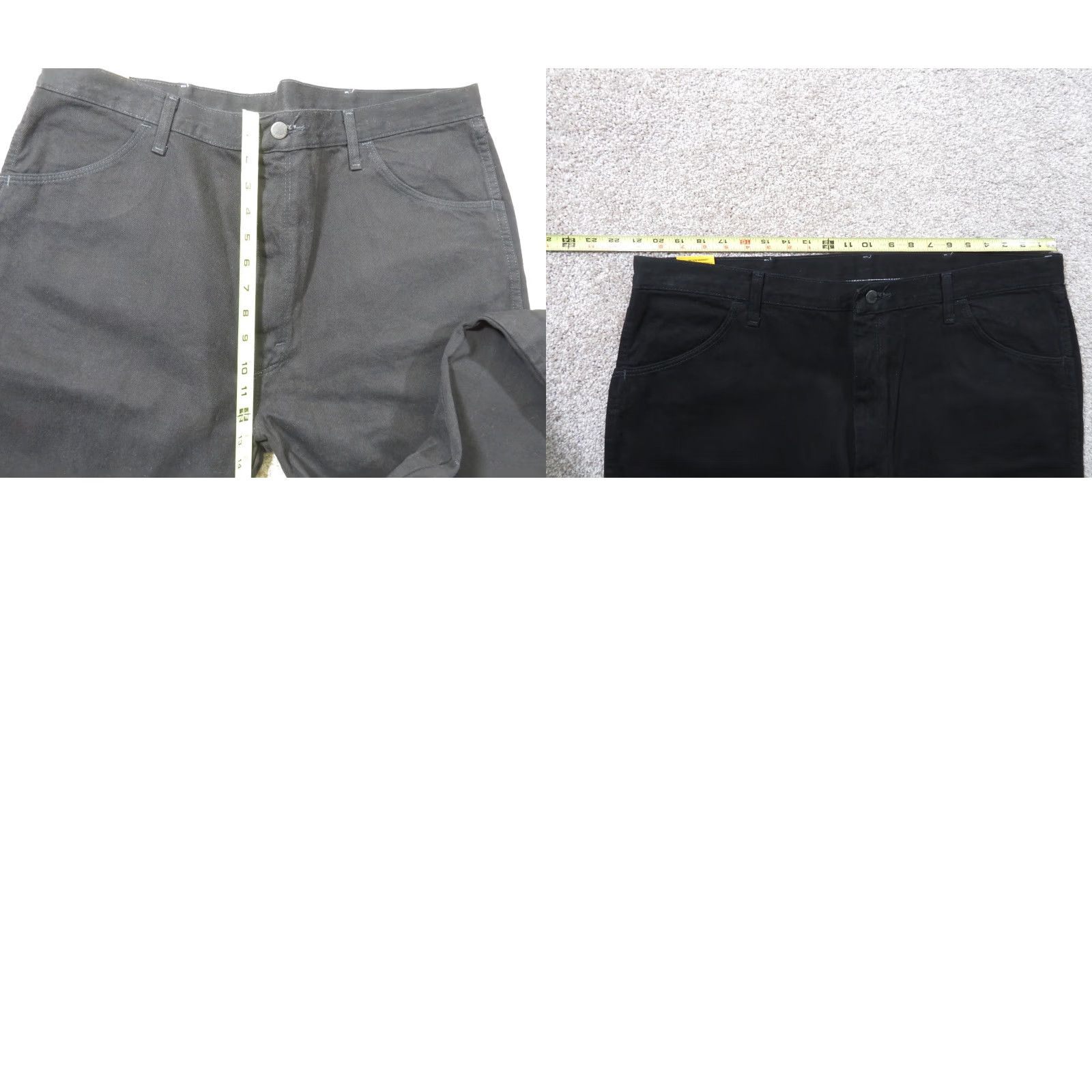 Denime NWT Rustler Mens Jeans 42x31 Regular Fit Straight Leg Black Denim 5-Pocket Western Chore NWT Size US 42 / EU 58 - 8 Thumbnail