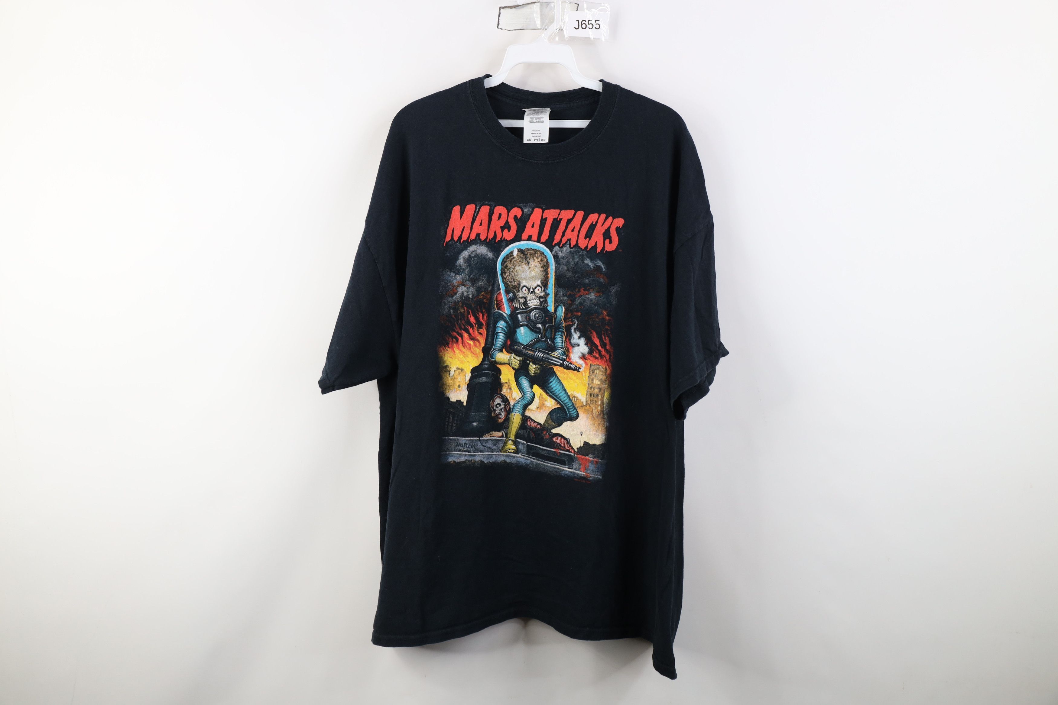 Vintage Vintage Y2K Streetwear Mars Attacks Movie Tim Burton T-Shirt Size US XXL / EU 58 / 5 - 1 Thumbnail