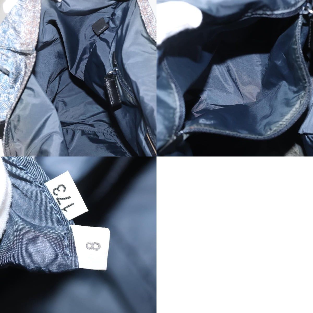Prada PRADA Tote Bag Nylon Blue Silver Size ONE SIZE - 12 Thumbnail
