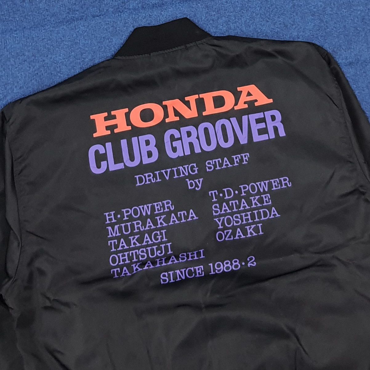 Japanese Brand Vintage Honda Club Groover Jacket Racing Bomber C289N26 Size US L / EU 52-54 / 3 - 2 Thumbnail