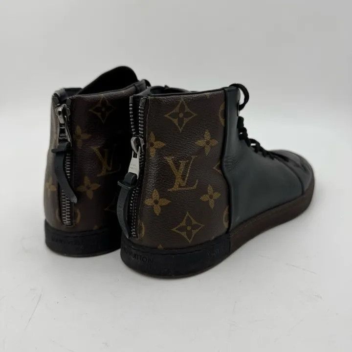 Louis Vuitton Louis Vuitton Black High-Top Lace-Up Sneakers -2508 Size US 8.5 / EU 41-42 - 7 Thumbnail