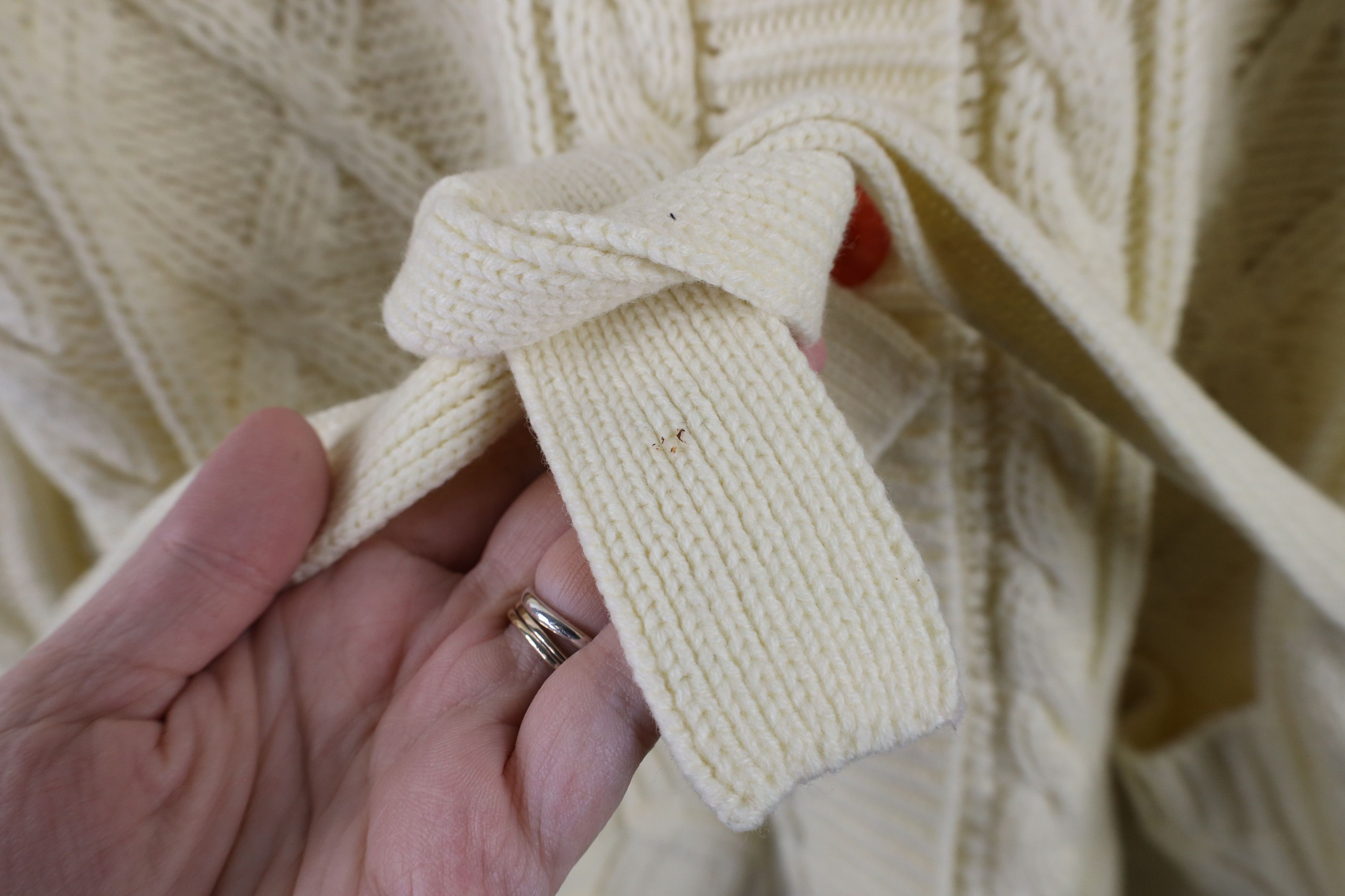 Vintage Vintage 60s 70s Streetwear Fisherman Knit Cardigan Sweater Size M / US 6-8 / IT 42-44 - 5 Thumbnail