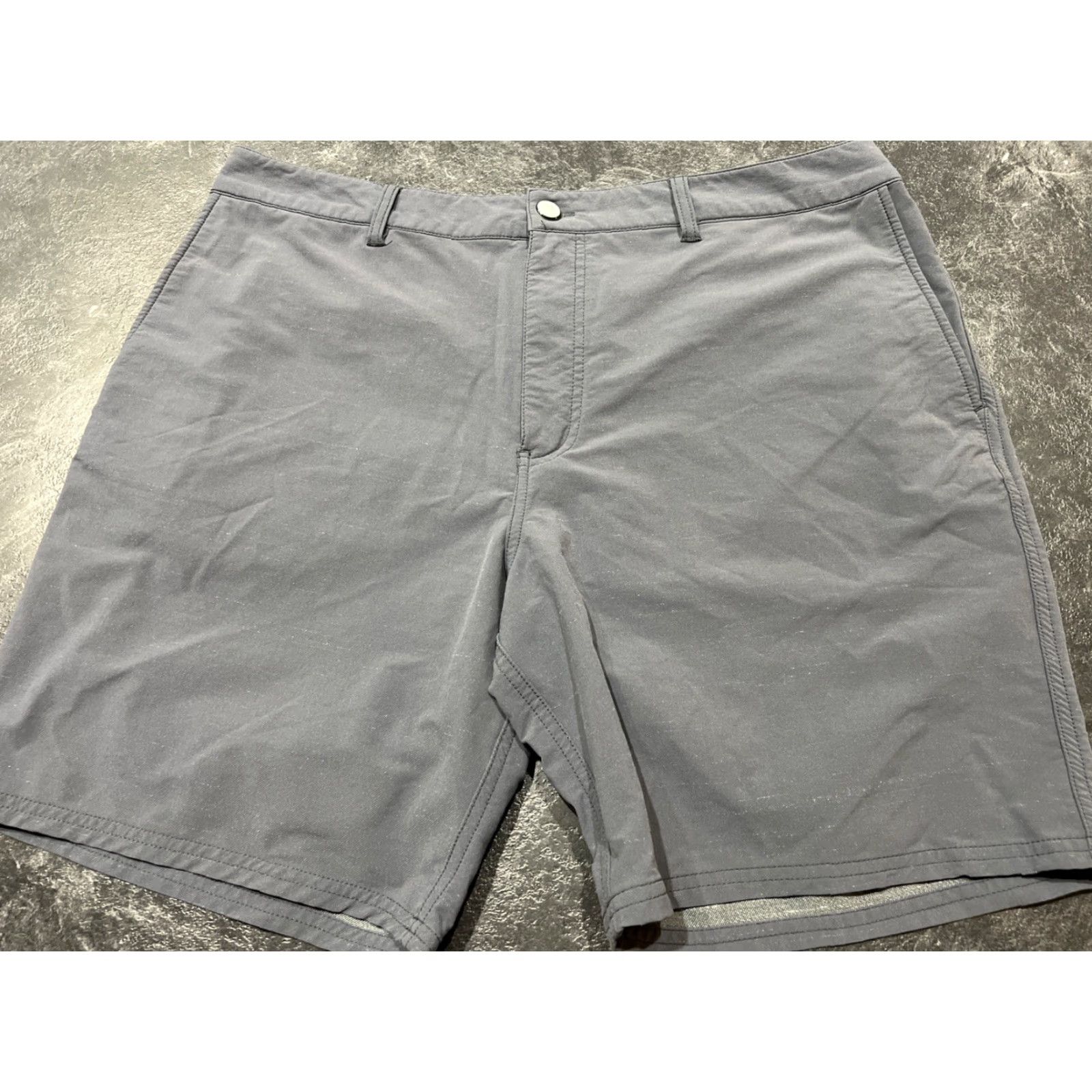 Vintage VINTAGE Toes On The Nose Shorts Chino Mens 38 Gray Flat Front Nylon Blend 8" Inseam Pants Size US 38 / EU 54 - 6 Thumbnail