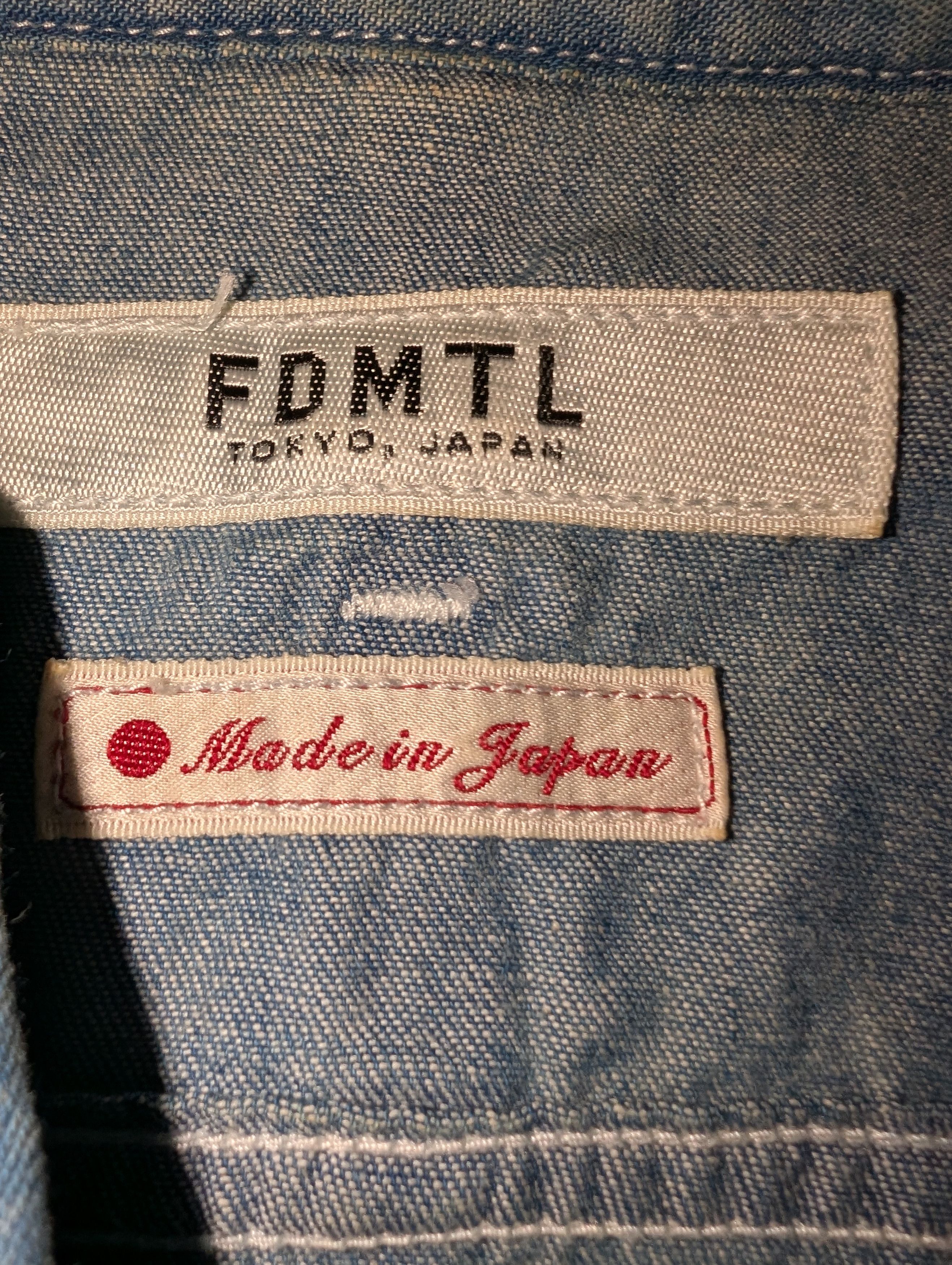 FDMTL FDMTL DENIM PATCH STYLE LONG SLEEVE T Size US L / EU 52-54 / 3 - 6 Thumbnail