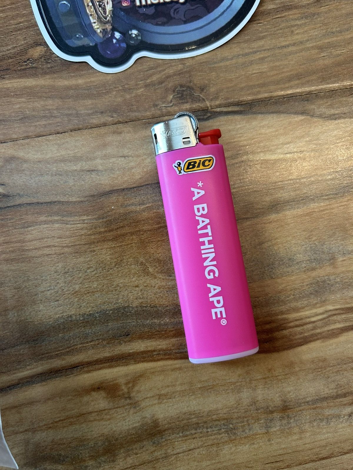 Bape NEW Bape Pink Slim Bic Lighter Size ONE SIZE - 2 Thumbnail