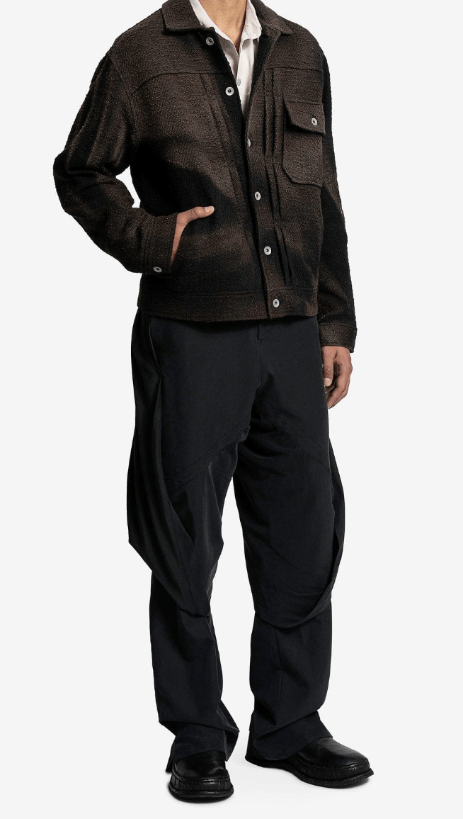 JiyongKim JiyongKim black draped layer trouser pants Size US 30 / EU 46 - 16 Thumbnail