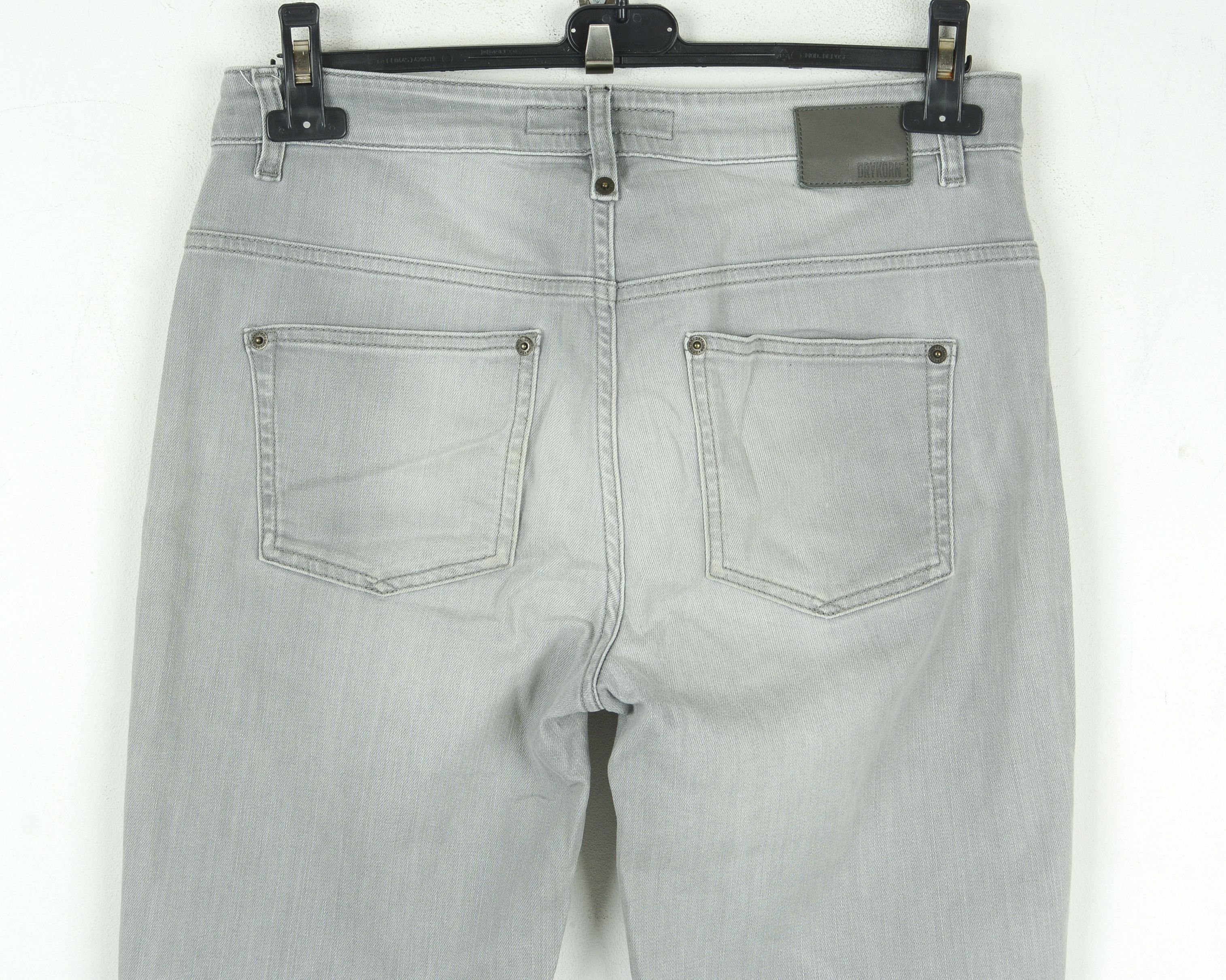 DRYKORN W31 L34 Jeans Denim Pants Trousers Skinny Slim Fit Zip Grey Size US 31 - 4 Thumbnail