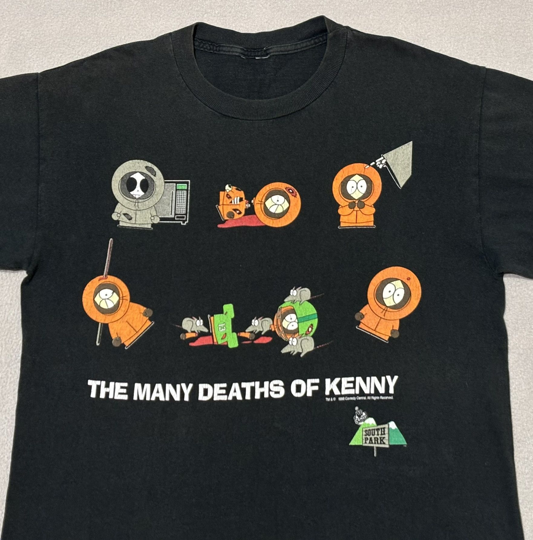 Vintage South Park The Many Deaths of Kenny T-shirt 1998 Size. L Size US XL / EU 56 / 4 - 6 Thumbnail