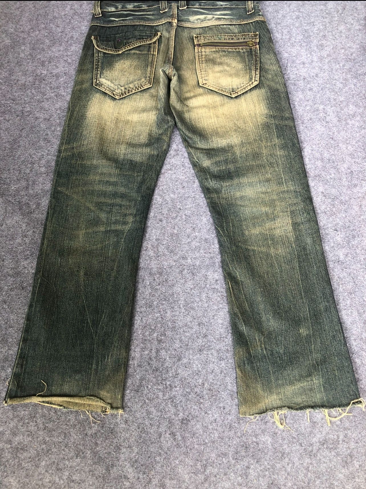 Japanese Brand Rare🔥Japanese Root Three Seditionaries Distressed Jeans Size US 34 / EU 50 - 3 Thumbnail