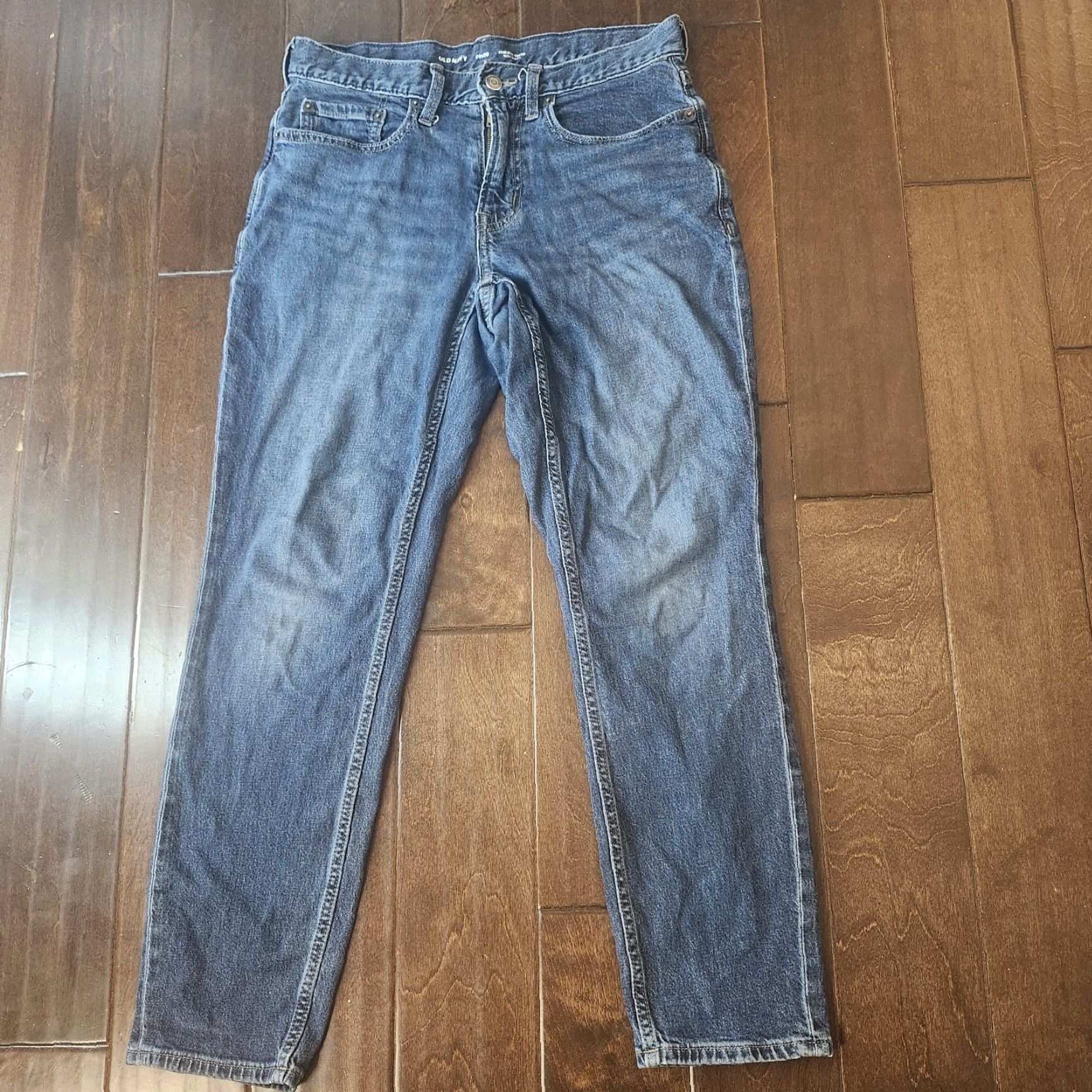 Old Navy VINTAGE Old Navy Athletic Taper Built In Flex Jeans Mens 30x30 Dark Wash Denim Size US 30 / EU 46 - 3 Thumbnail