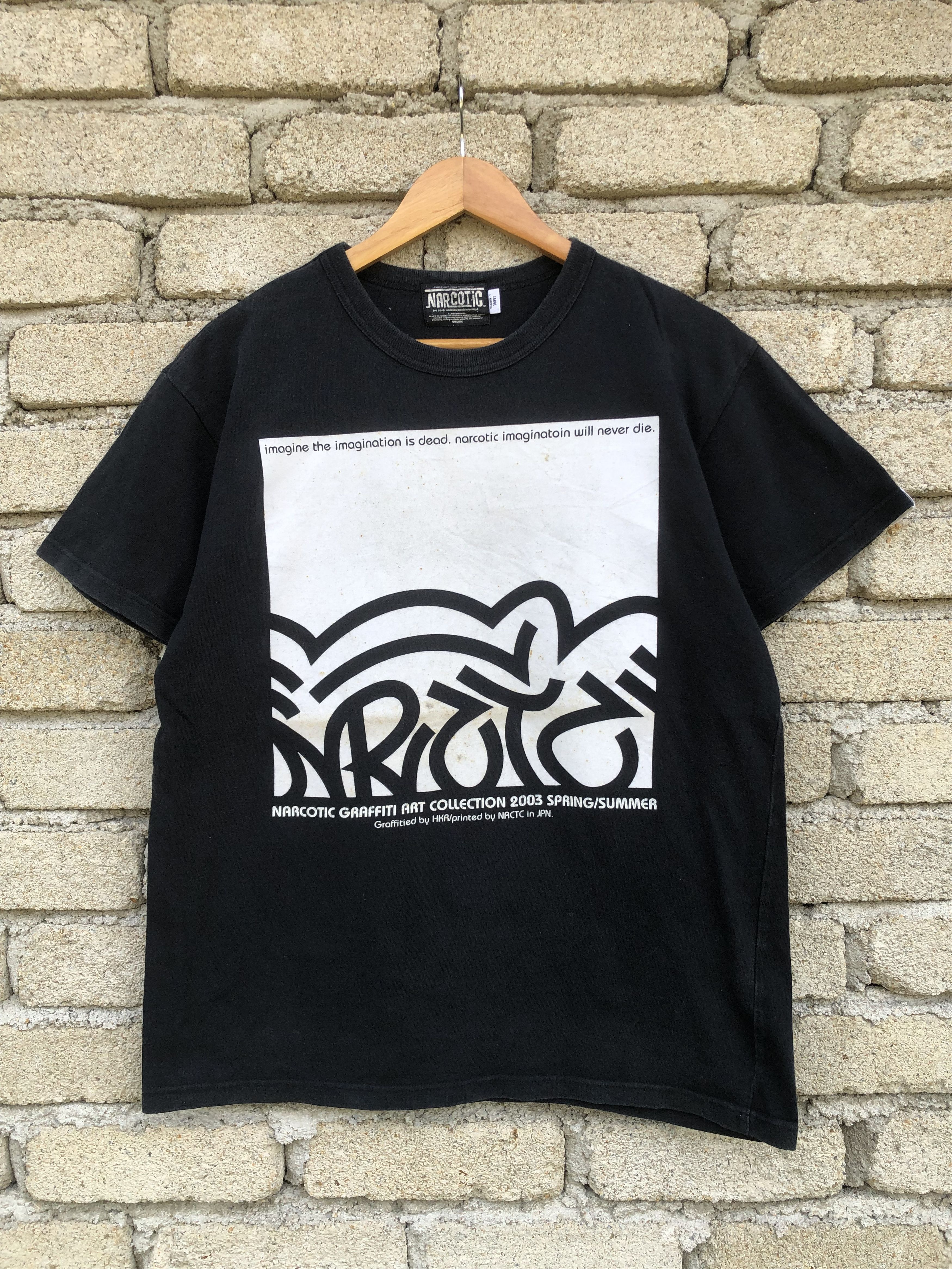Japanese Brand Vintage Narcotic Grafitti Art Collection 2003 S/S Tee Size US L / EU 52-54 / 3 - 1 Thumbnail