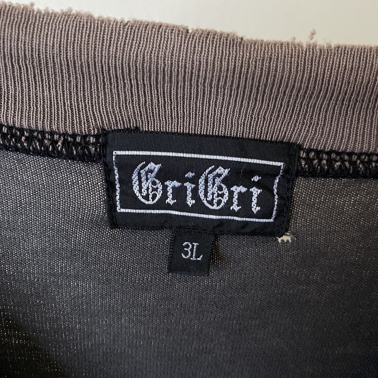 If Six Was Nine Y2k Grigri Tribal Japanese Cyber Gothic Punk Emo Grunge LS Size US XXL / EU 58 / 5 - 6 Thumbnail
