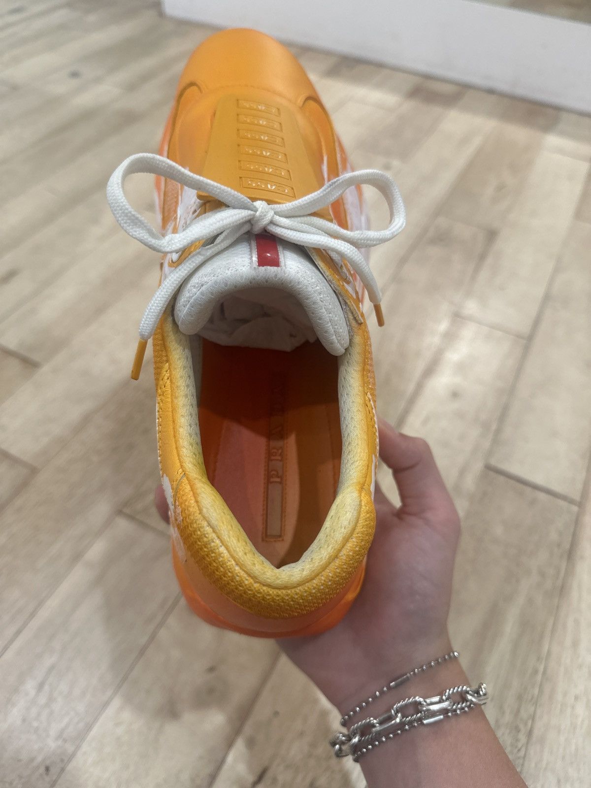 Prada Prada x Cassius Hirst Orange 'Sust4in' Cups Size 9 Size US 10.5 / EU 43-44 - 10 Thumbnail