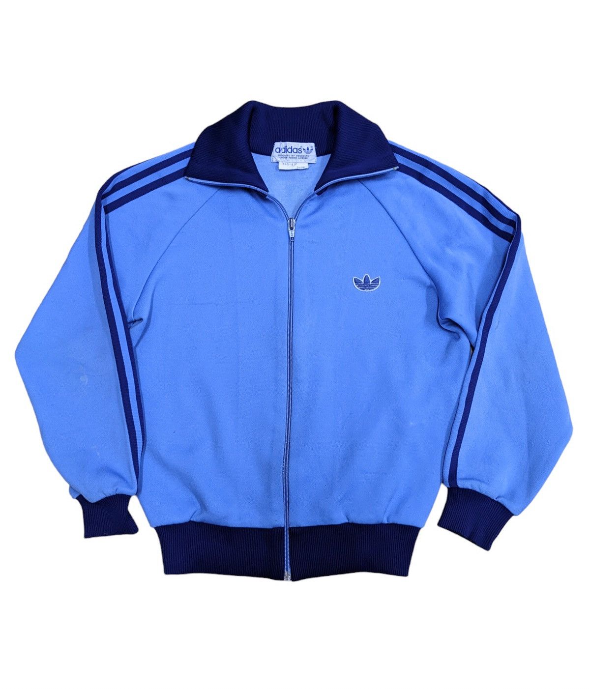 image of VTG Adidas Track Top Jacket in Blue, Men's (Size Small)