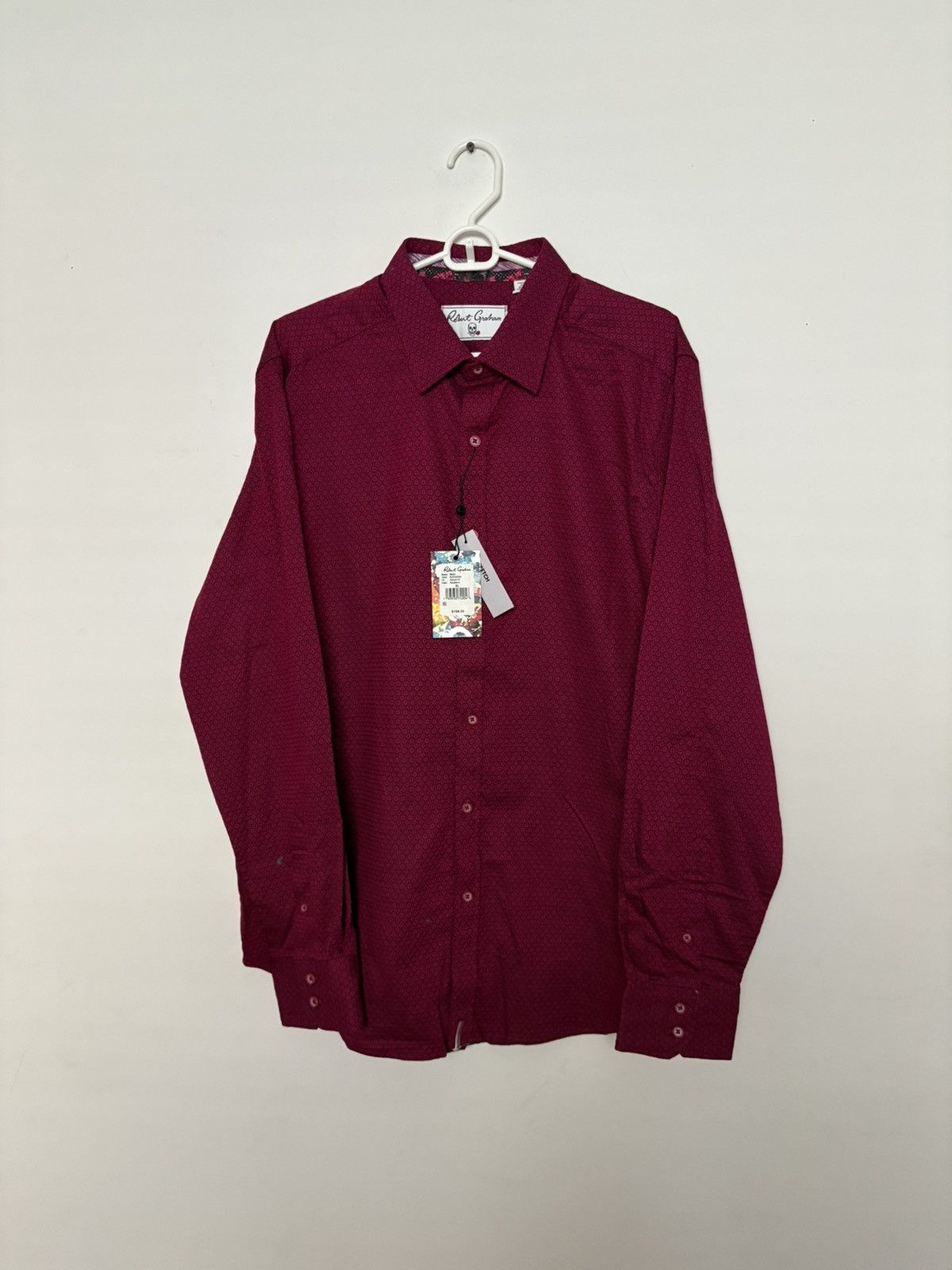Robert Graham Robert Graham Metro Flip Cuff Shirt Classic Fit, Raspberry Size US XL / EU 56 / 4 - 3 Thumbnail