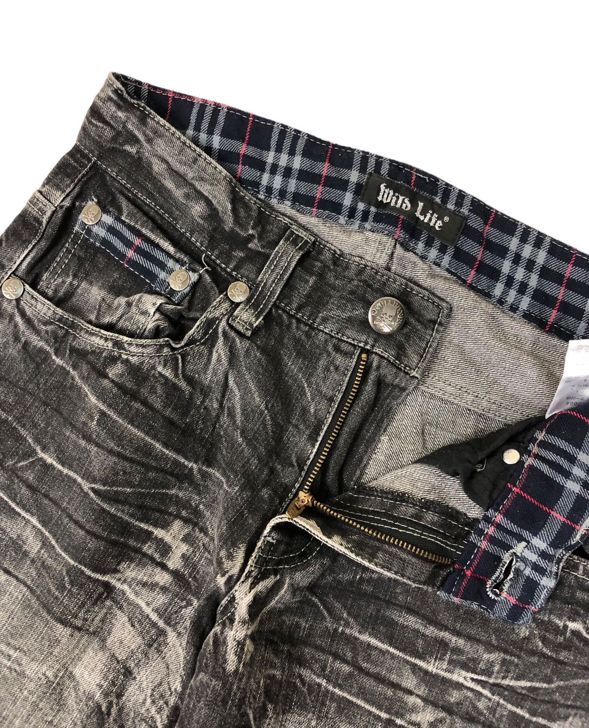 Japanese Brand Japan Brand Wild Life Bleach Stone Wash Poem Denim Jeans Size US 30 / EU 46 - 11 Thumbnail