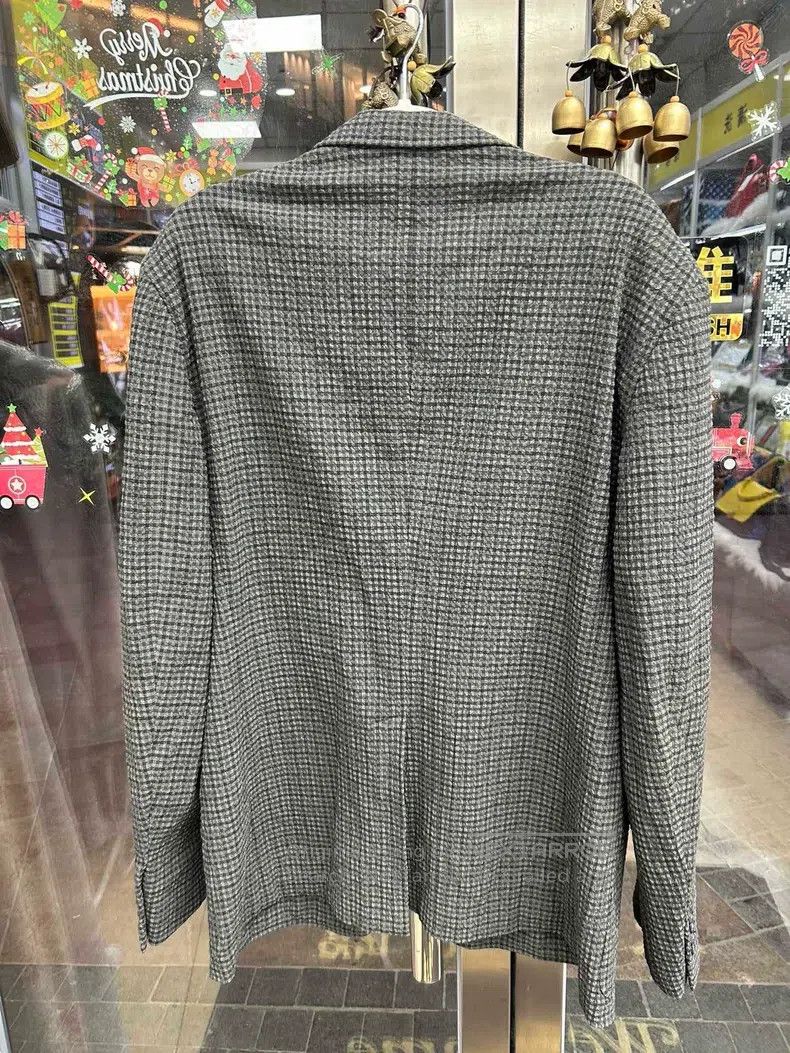 Hermes Hermes Men's gray blazer, 98% wool and 2% spandex fabric Size 50R - 2 Thumbnail