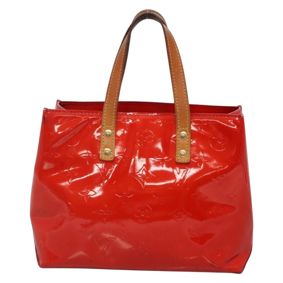 Louis Vuitton LOUIS VUITTON Monogram Vernis Reade PM Hand Bag Red Rouge Size ONE SIZE - 2 Thumbnail