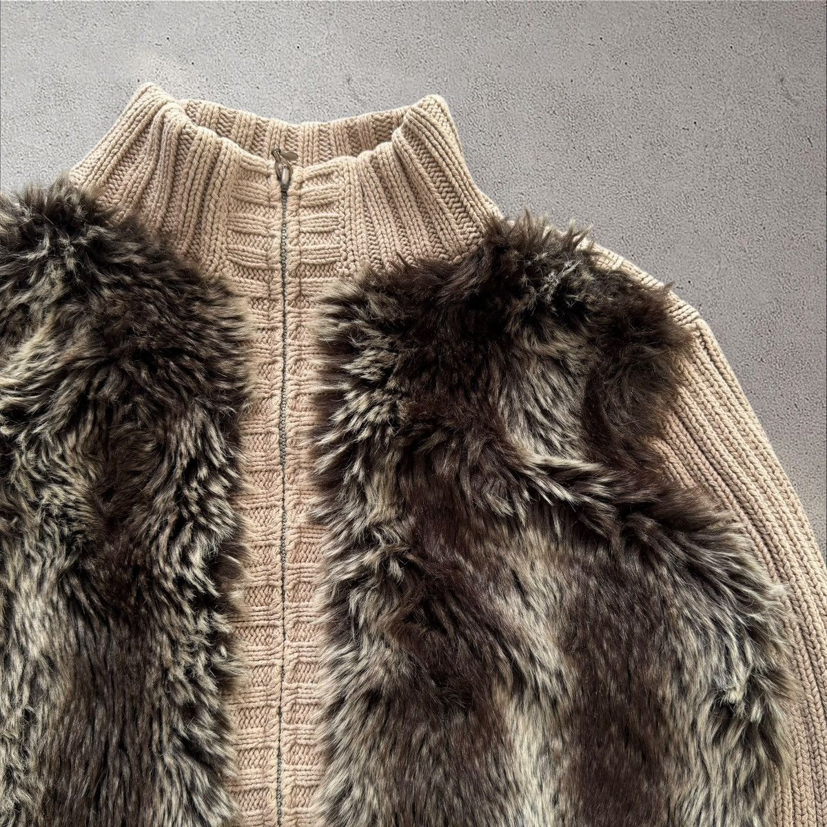If Six Was Nine × Japanese Brand JAPANESE STYLE VINTAGE FAUX FUR KNIT SWEATER Size M / US 6-8 / IT 42-44 - 6 Thumbnail