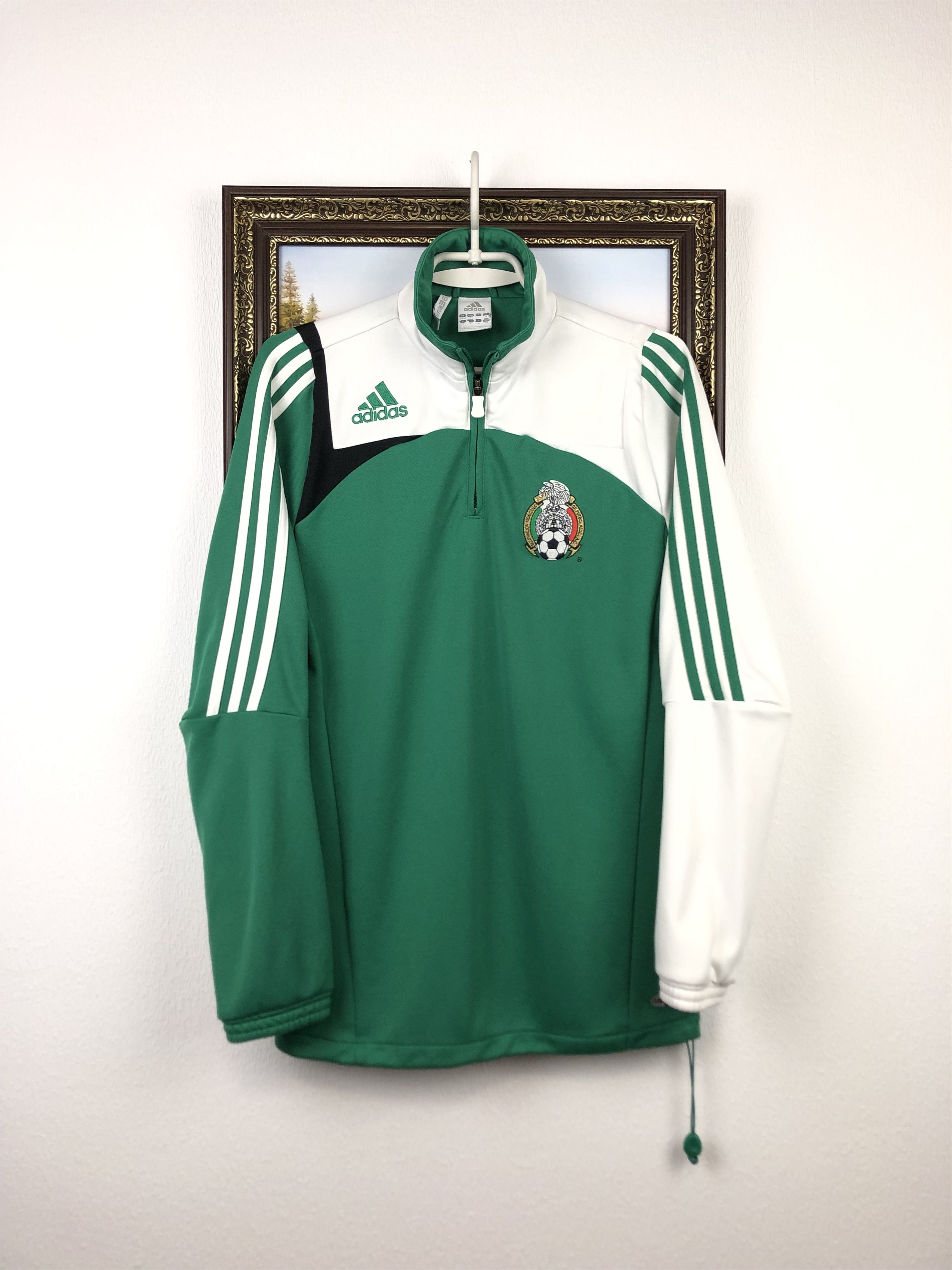 Vintage Mexico Football Jacket Soccer Sweatshirt Train Track