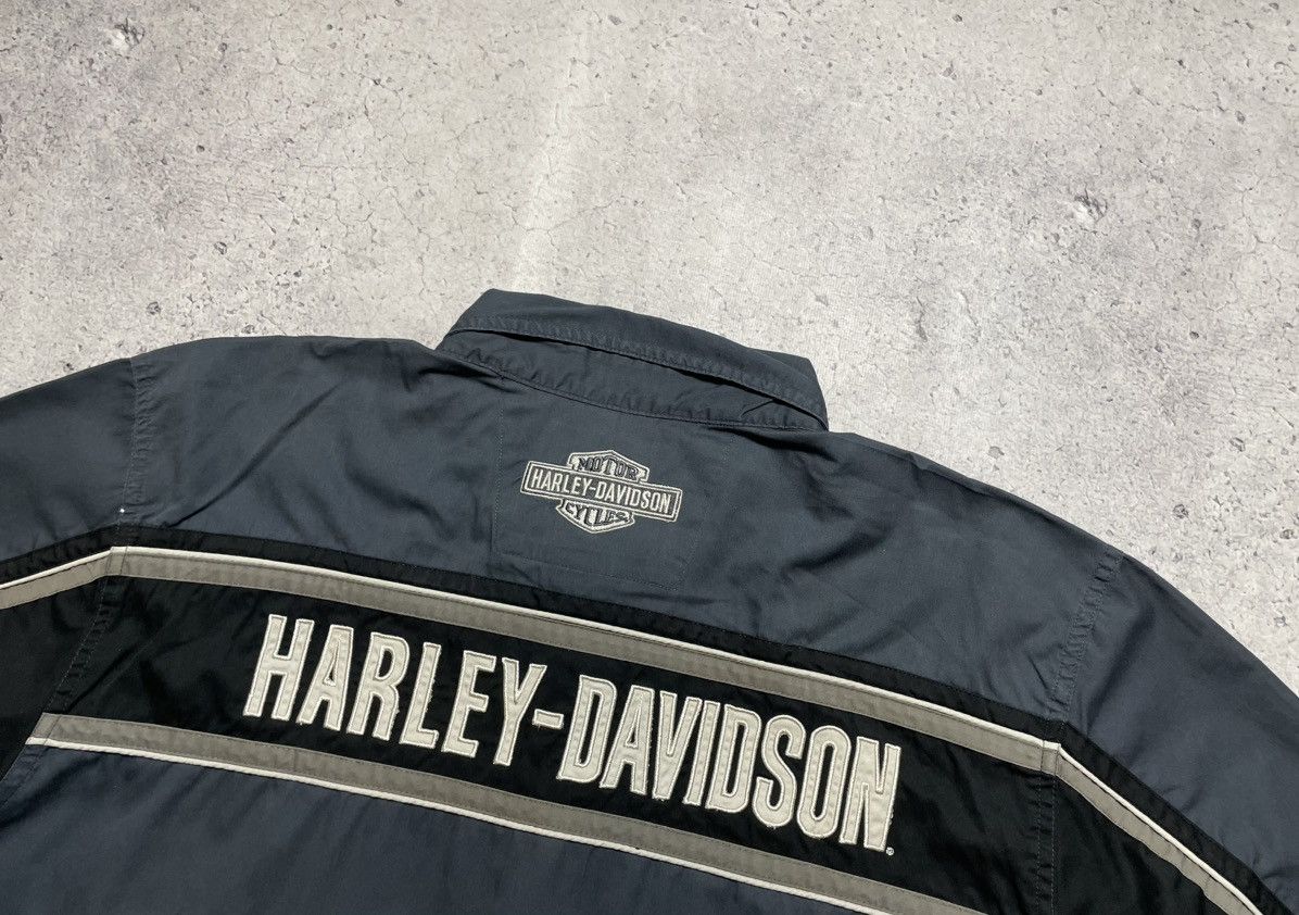 Harley Davidson × Vintage Vintage Short Sleeve Button Harley Davidson Big Logo Shirt Size US XXL / EU 58 / 5 - 10 Thumbnail