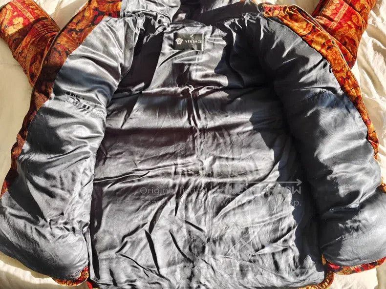 Versace Versace Velvet floral down jacket Size US XL / EU 56 / 4 - 6 Thumbnail